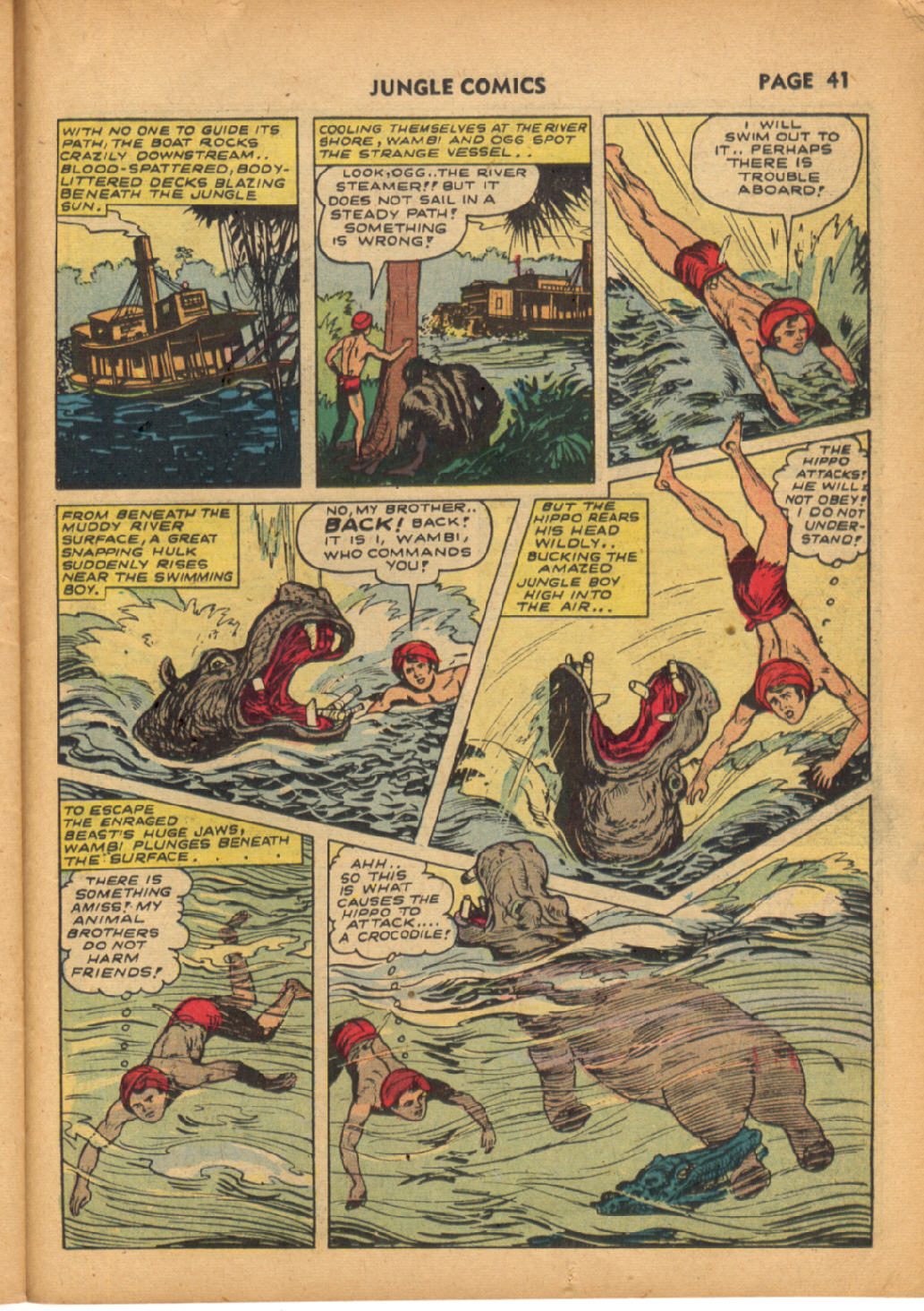 Read online Jungle Comics comic -  Issue #38 - 42