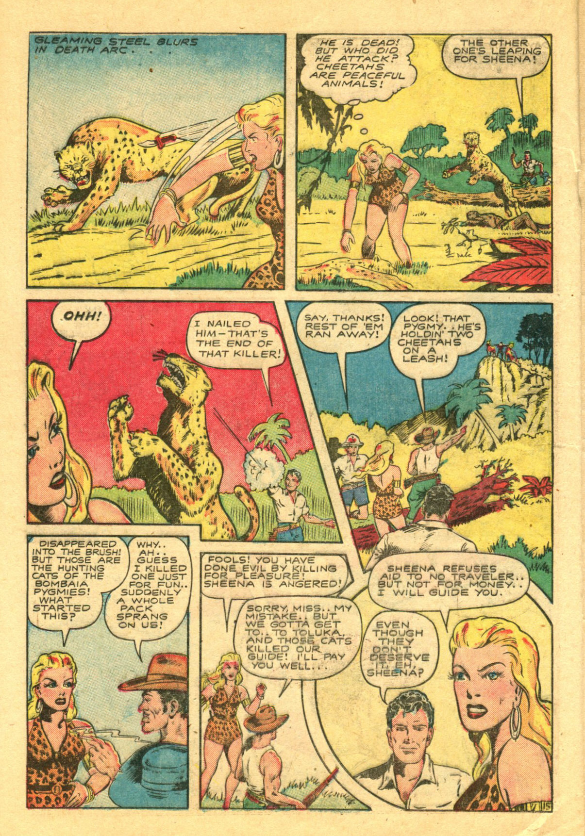 Read online Sheena, Queen of the Jungle (1942) comic -  Issue #6 - 28