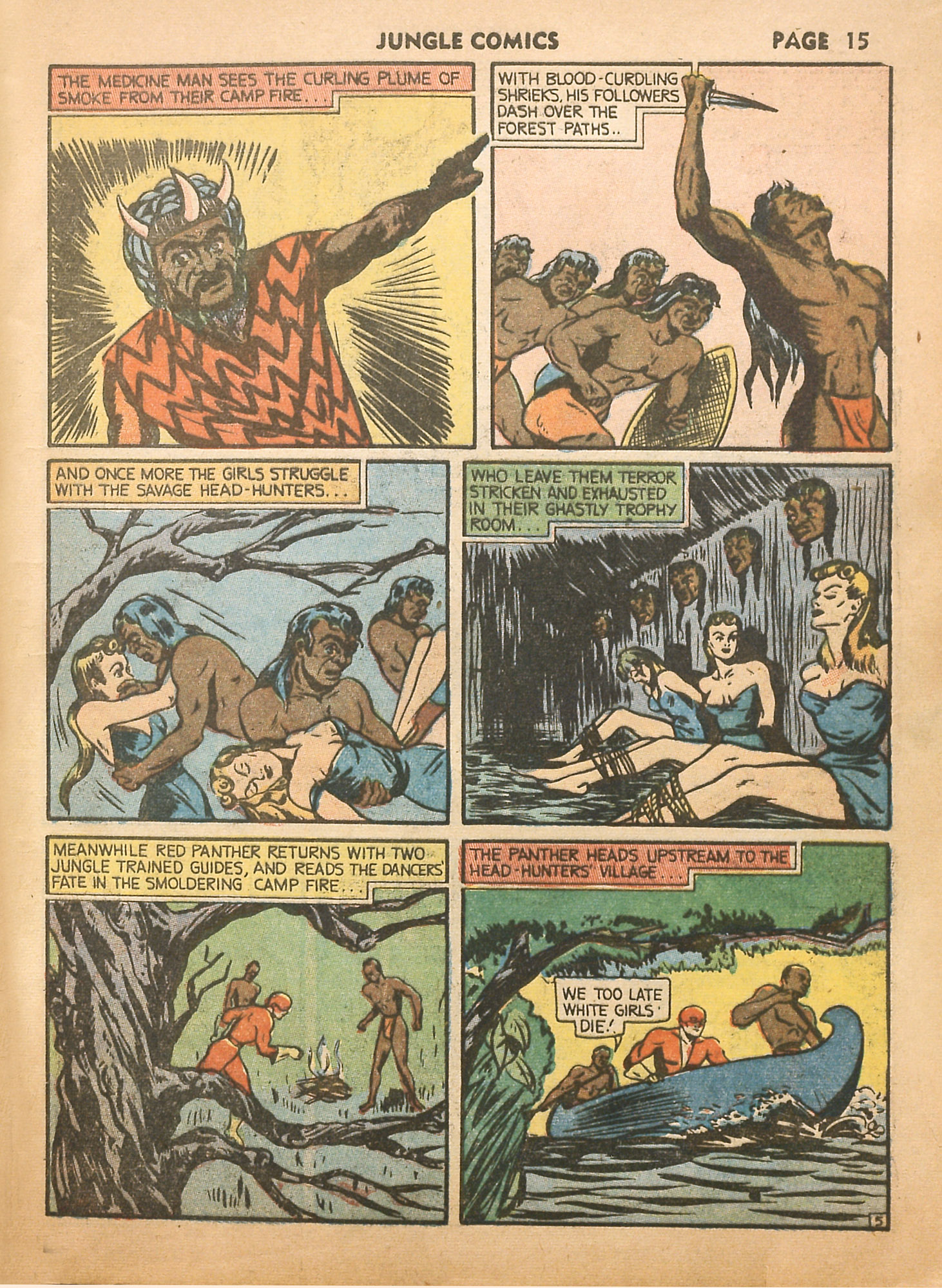 Read online Jungle Comics comic -  Issue #16 - 17