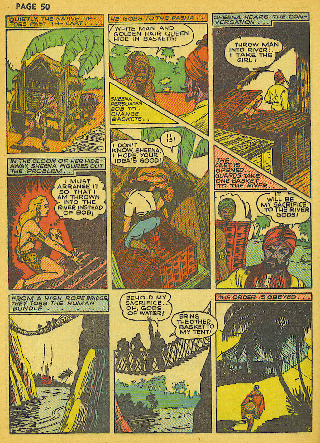 Read online Sheena, Queen of the Jungle (1942) comic -  Issue #1 - 49