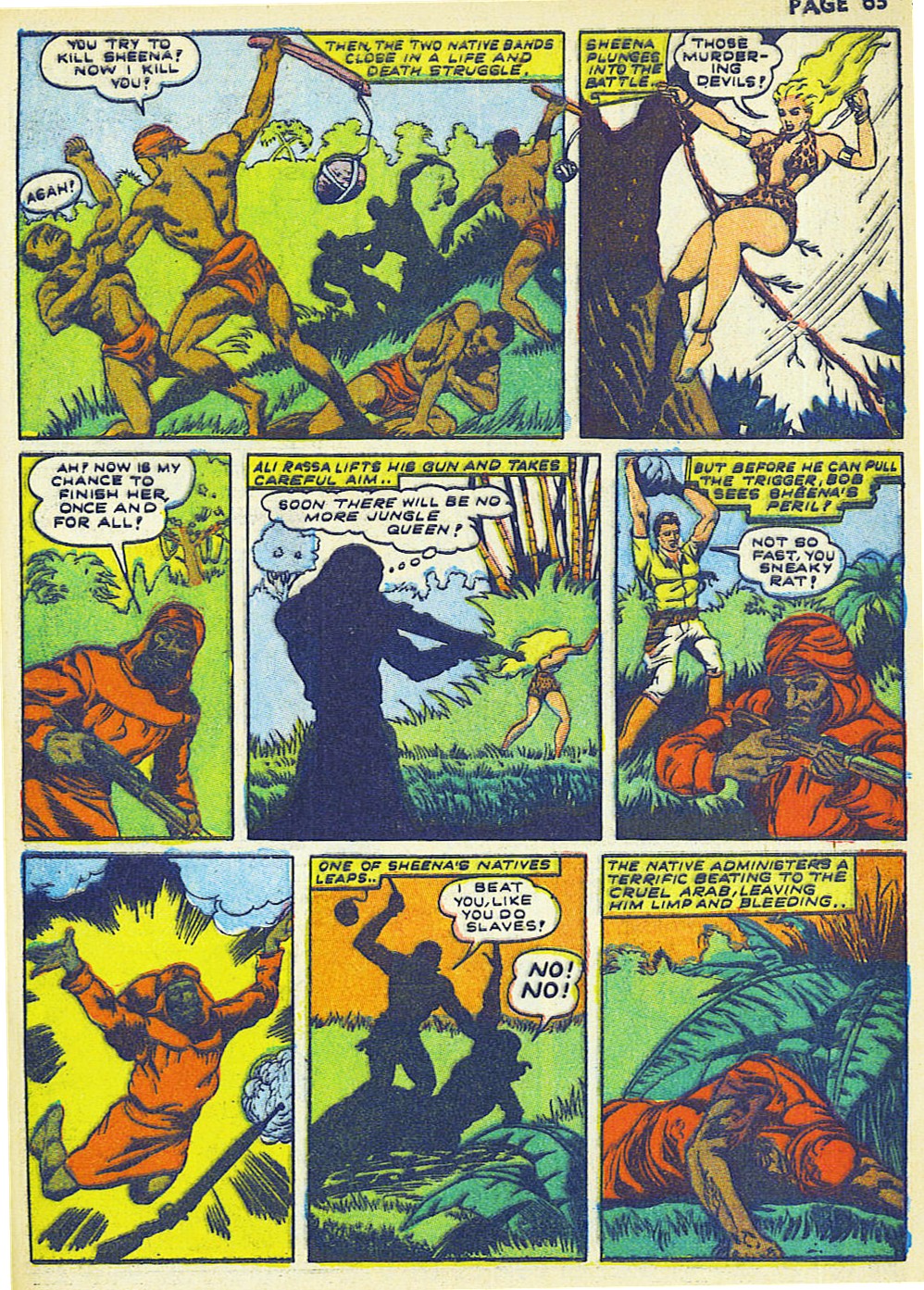 Read online Sheena, Queen of the Jungle (1942) comic -  Issue #2 - 65