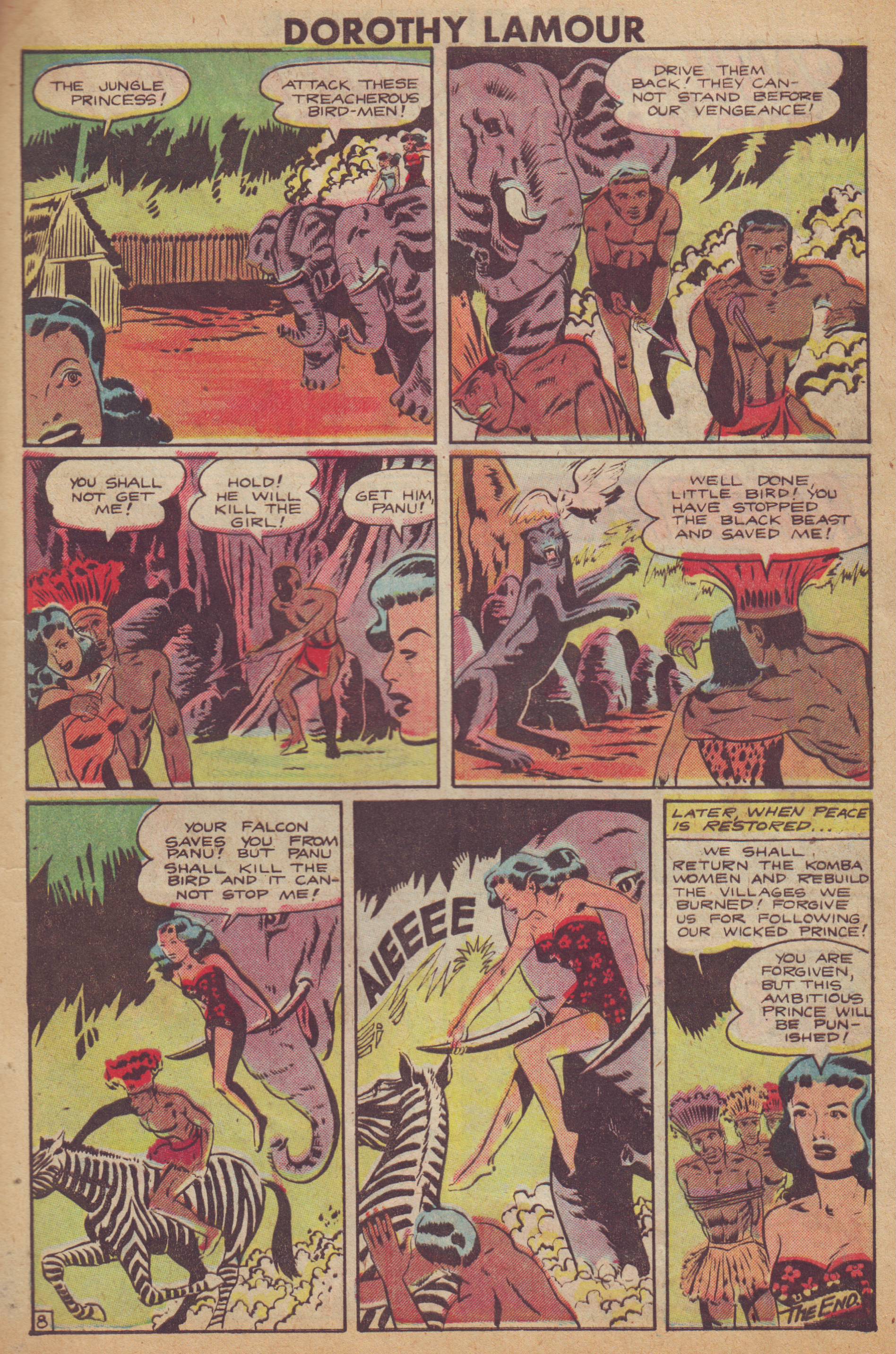 Read online Dorothy Lamour Jungle Princess comic -  Issue #3 - 9