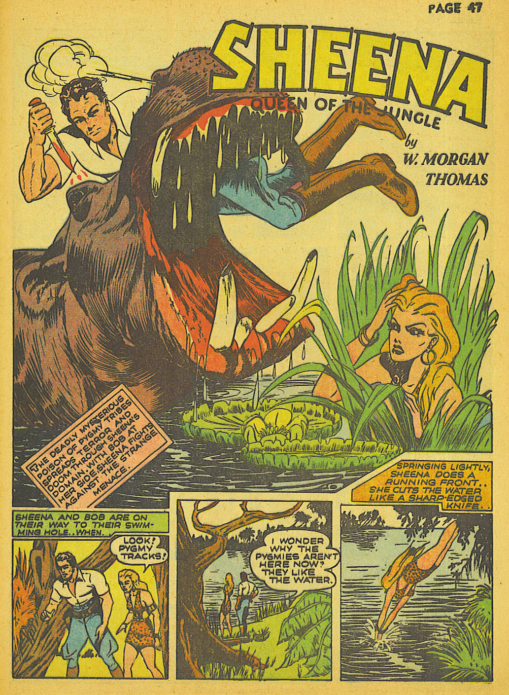 Read online Sheena, Queen of the Jungle (1942) comic -  Issue #1 - 46