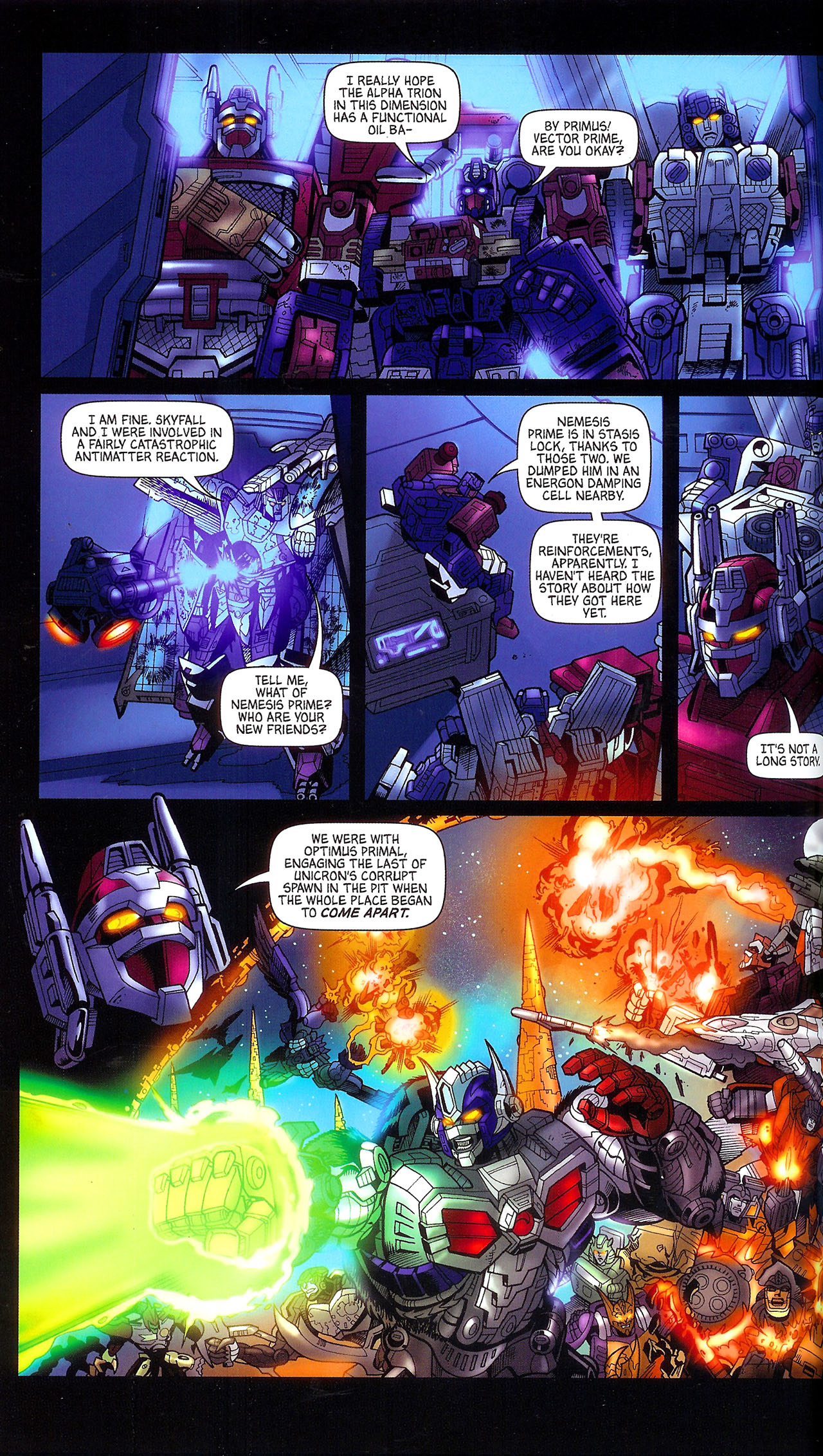 Read online Transformers: Cybertron: Balancing Act comic -  Issue # TPB - 49