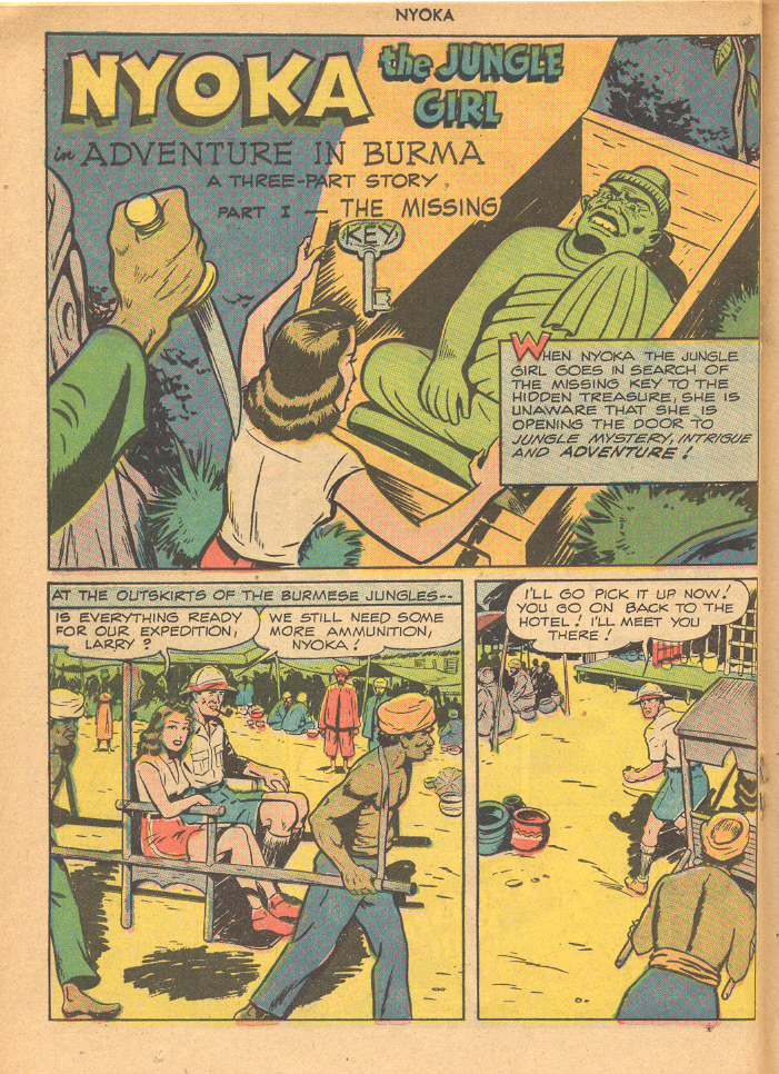 Read online Nyoka the Jungle Girl (1945) comic -  Issue #25 - 26