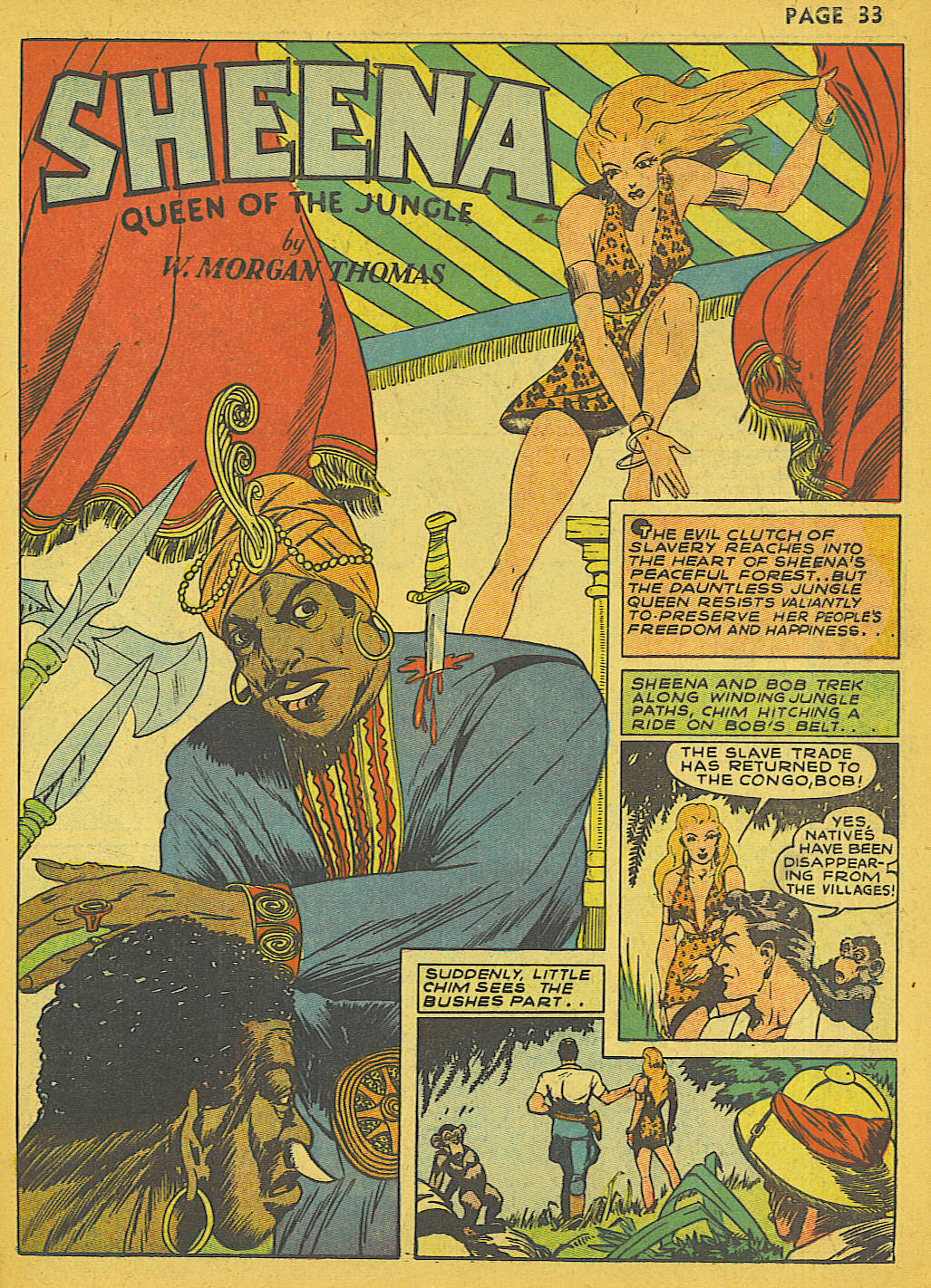 Read online Sheena, Queen of the Jungle (1942) comic -  Issue #1 - 33