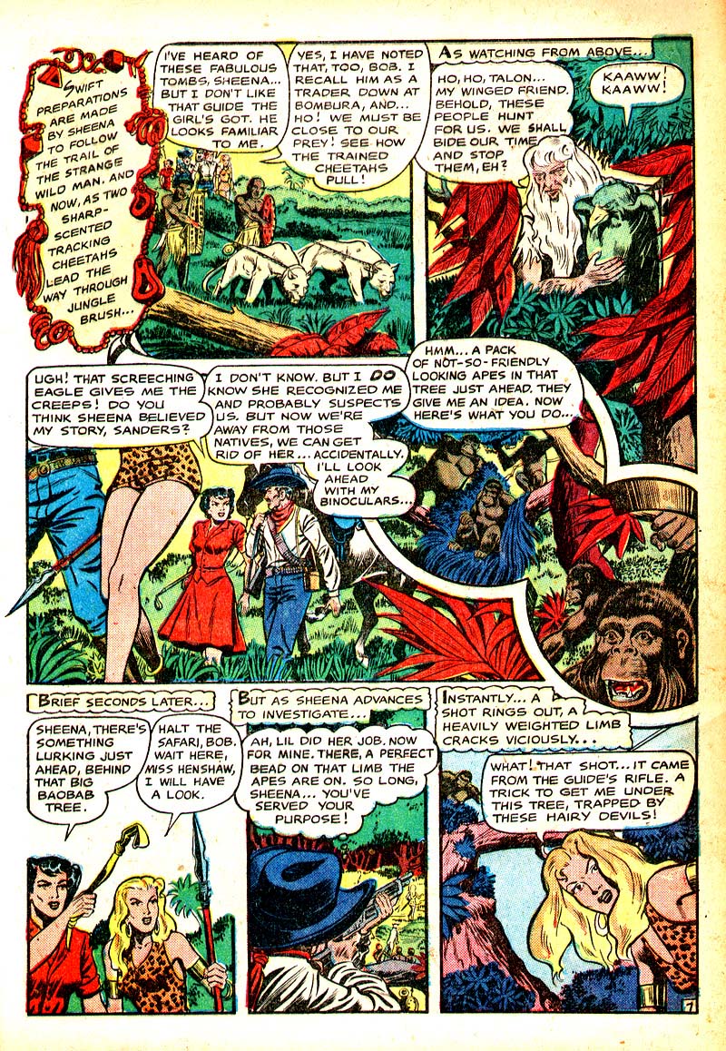 Read online Sheena, Queen of the Jungle (1942) comic -  Issue #8 - 10