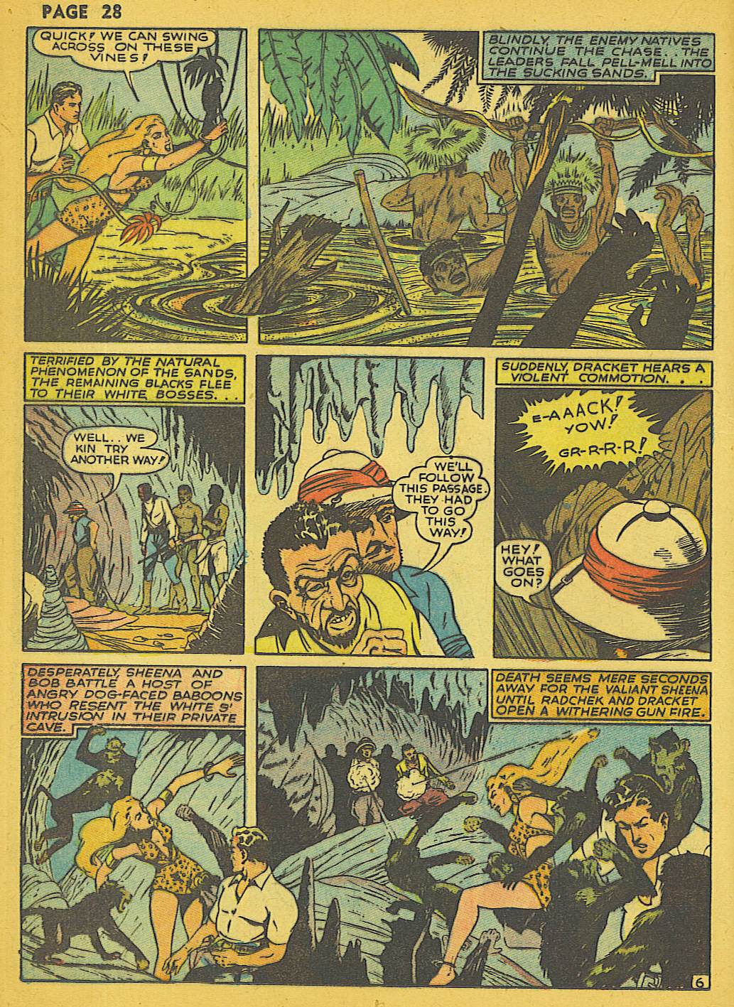 Read online Sheena, Queen of the Jungle (1942) comic -  Issue #1 - 28
