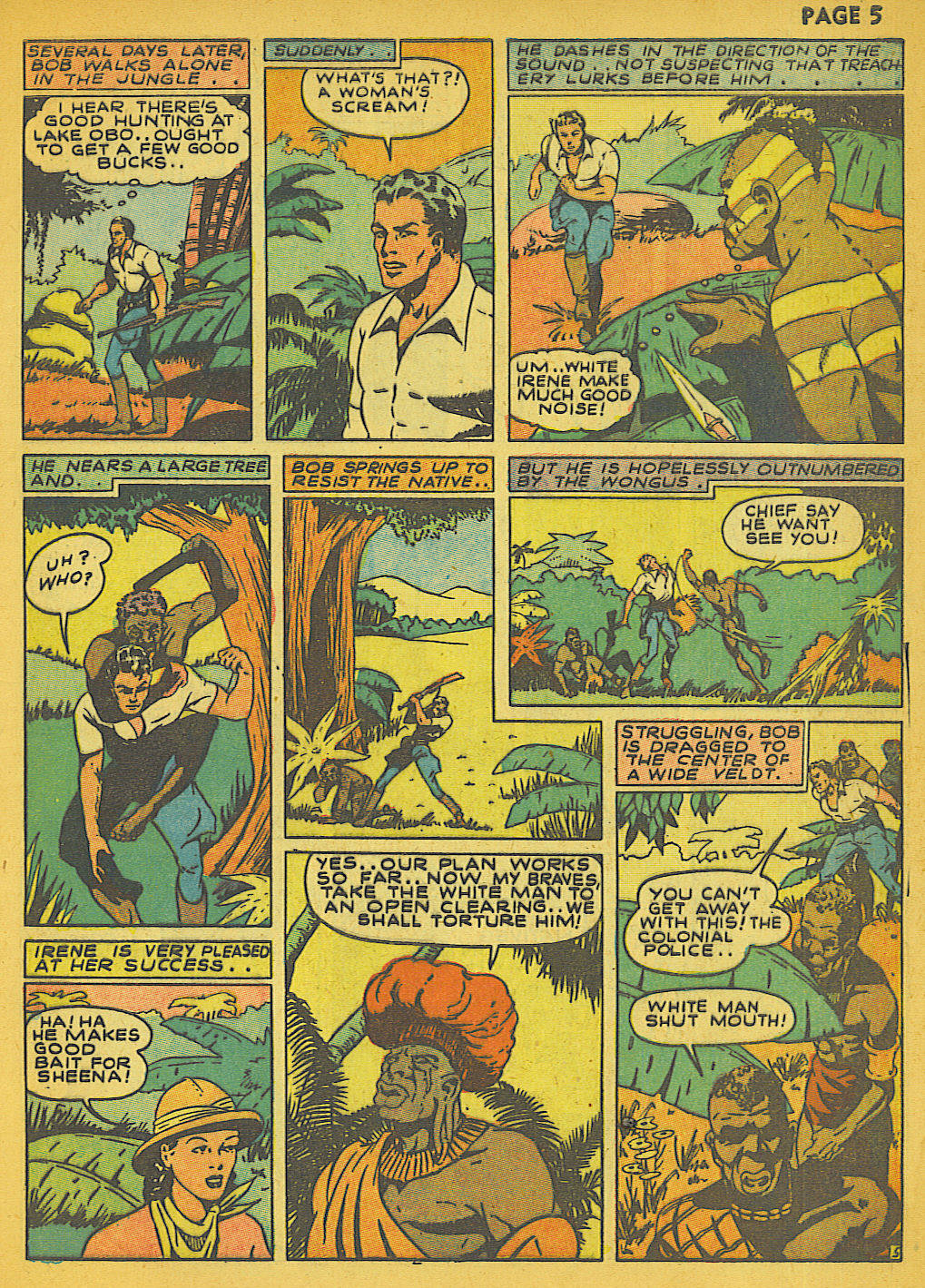 Read online Sheena, Queen of the Jungle (1942) comic -  Issue #1 - 6