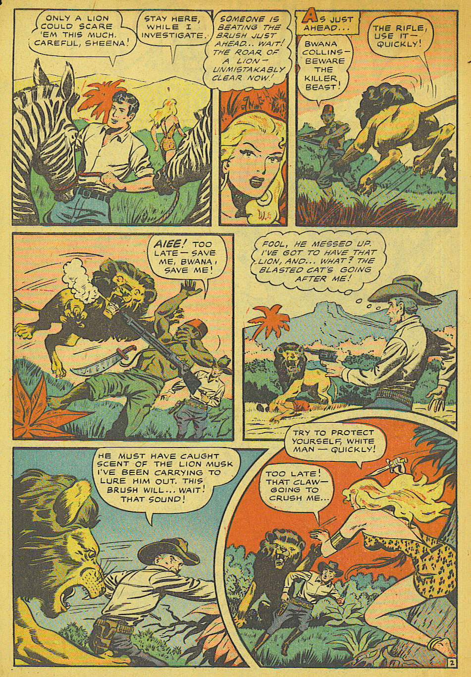 Read online Sheena, Queen of the Jungle (1942) comic -  Issue #10 - 4