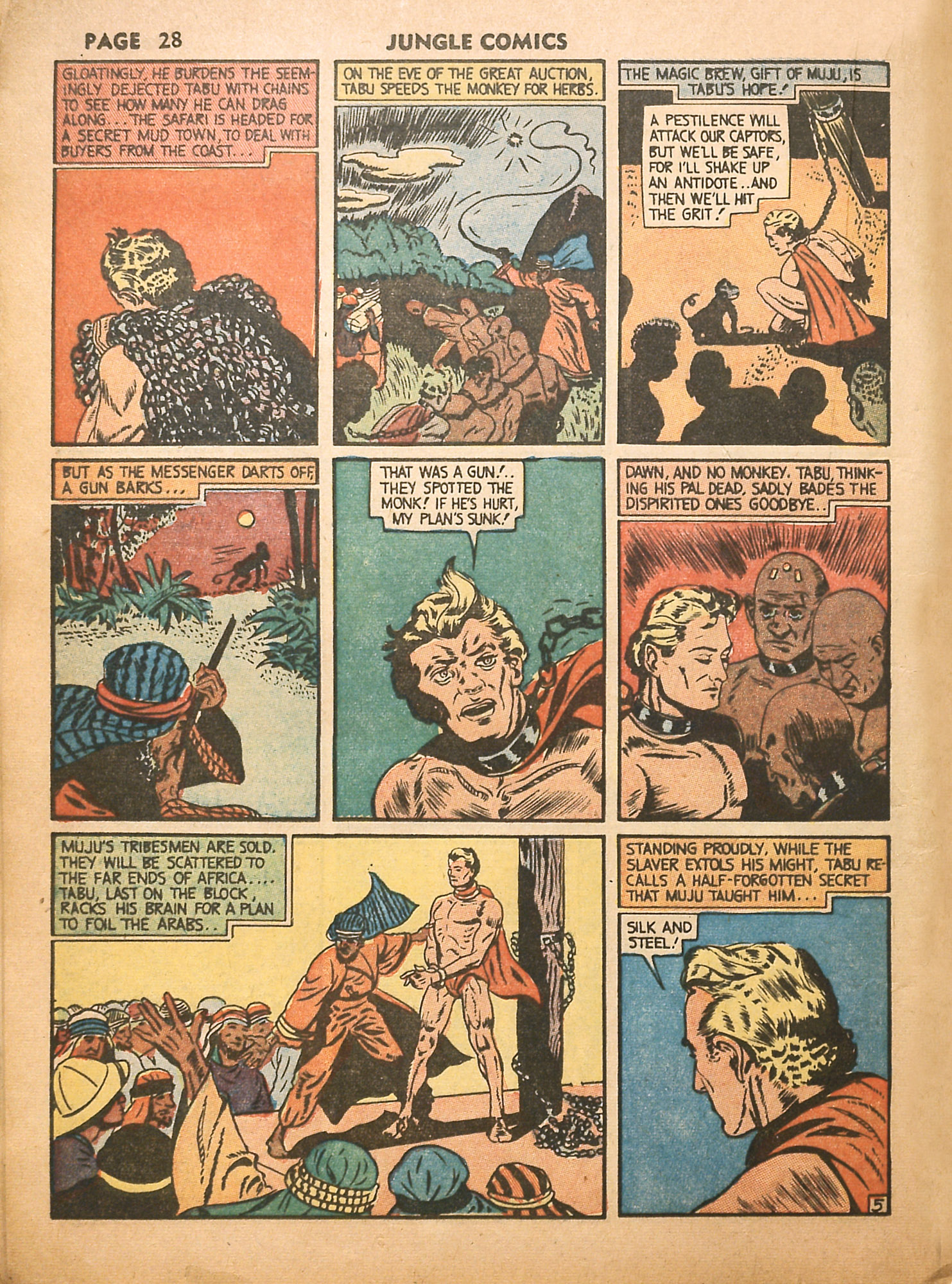 Read online Jungle Comics comic -  Issue #16 - 30