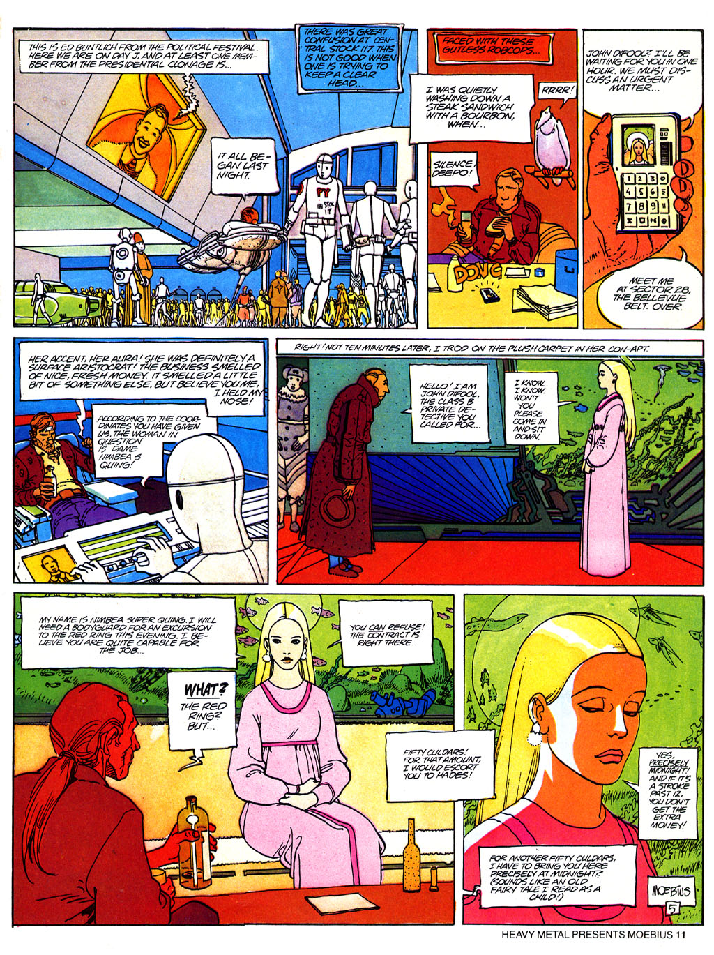 Read online Heavy Metal Presents Moebius comic -  Issue # Full - 12