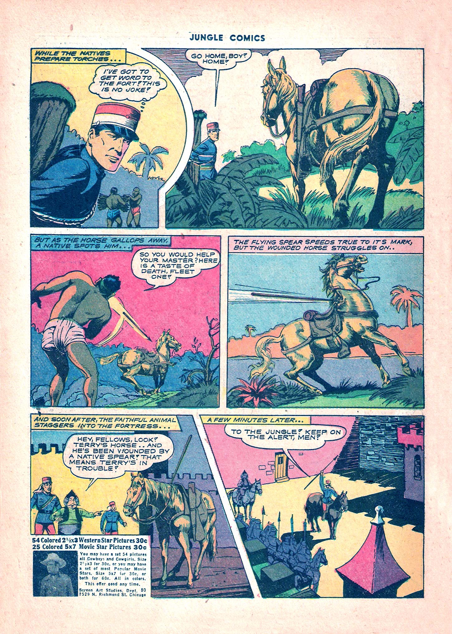 Read online Jungle Comics comic -  Issue #42 - 44