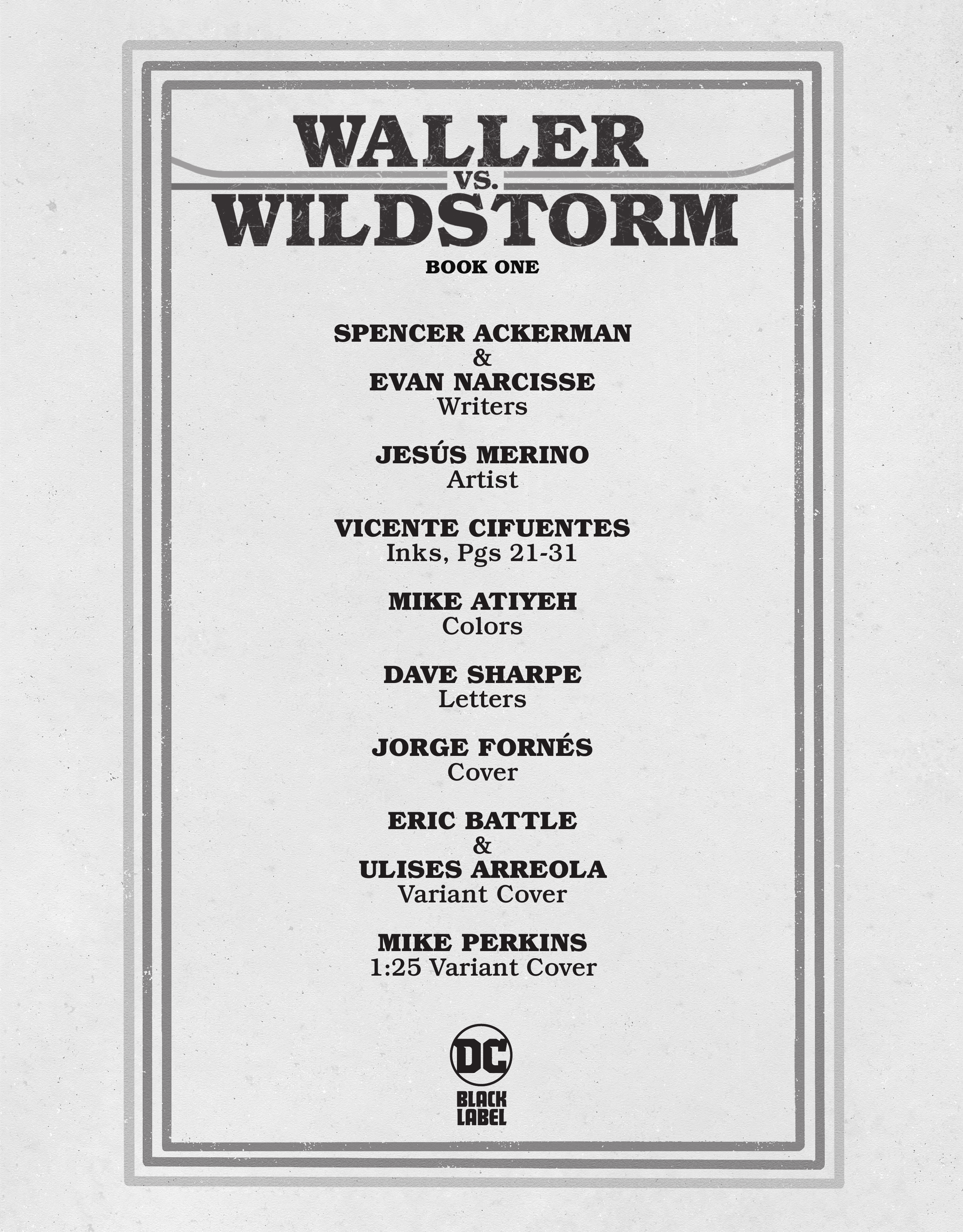 Read online Waller vs. Wildstorm comic -  Issue #1 - 2