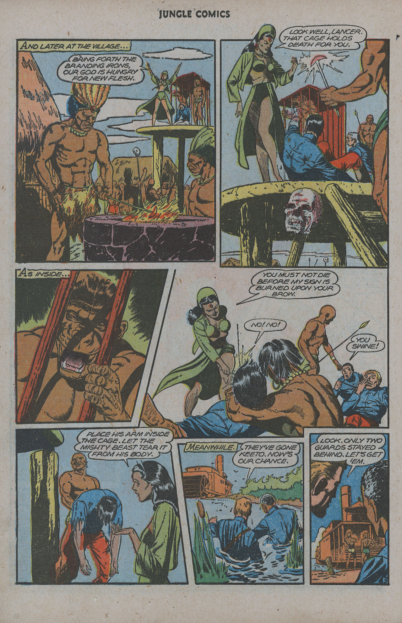 Read online Jungle Comics comic -  Issue #78 - 34