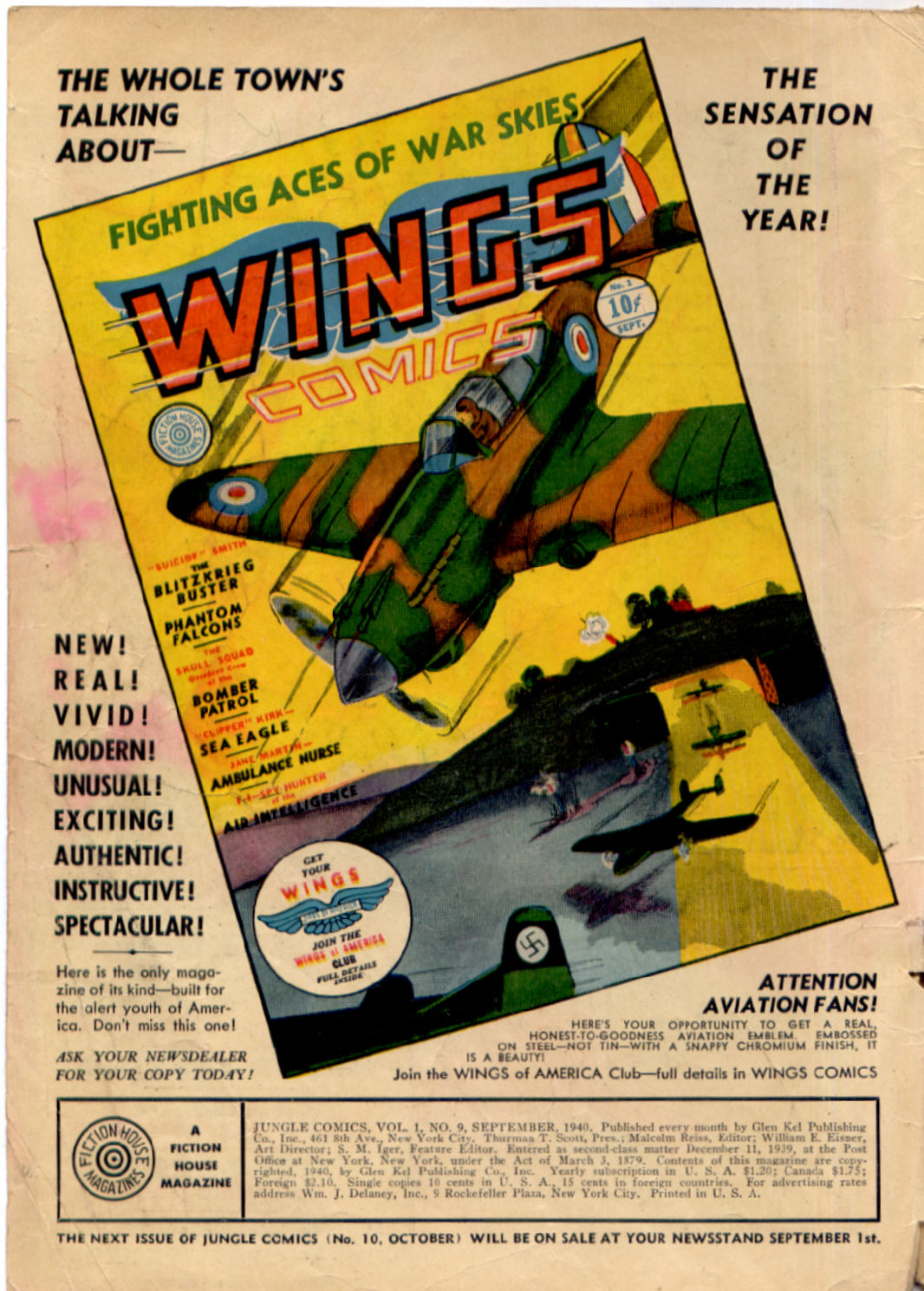 Read online Jungle Comics comic -  Issue #9 - 2