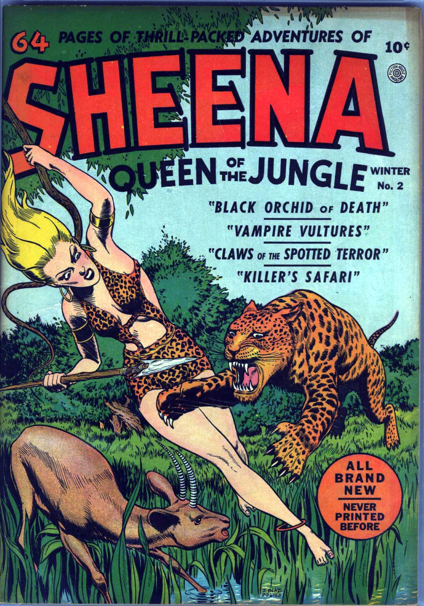Read online Sheena, Queen of the Jungle (1942) comic -  Issue #2 - 1