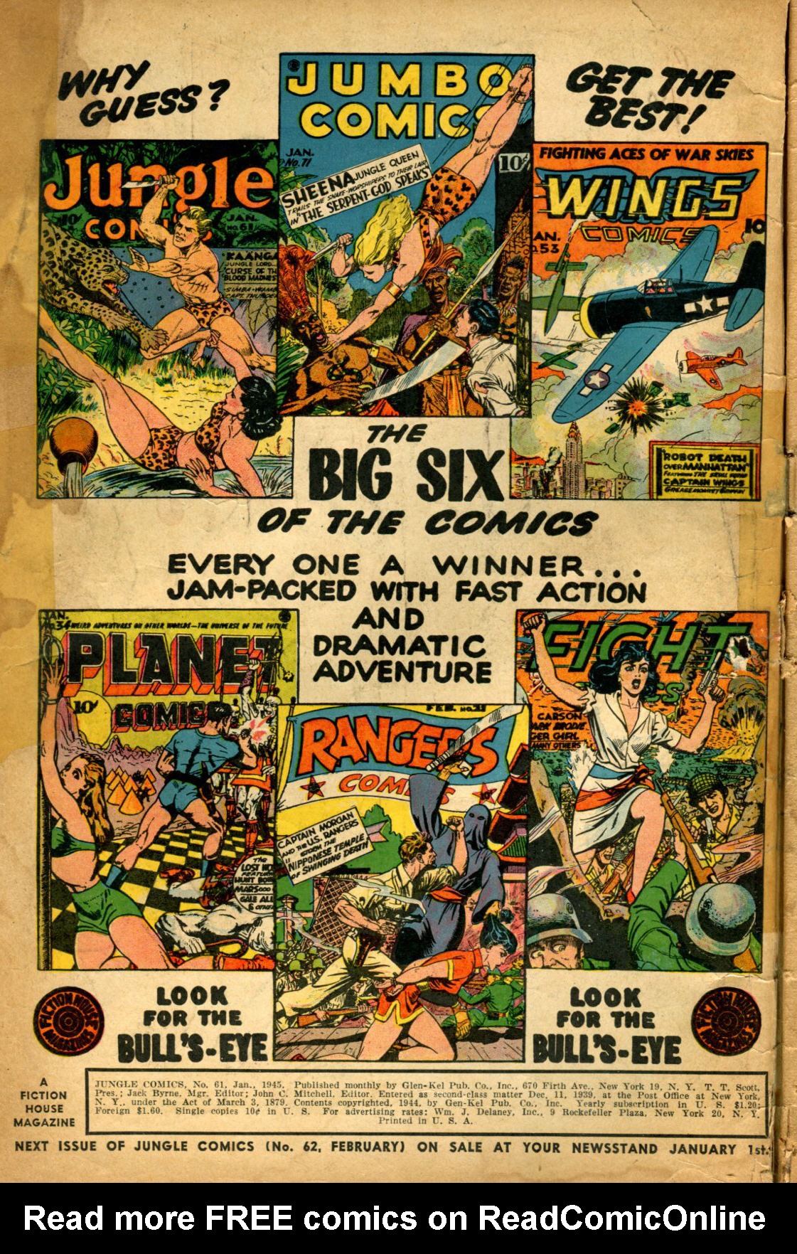 Read online Jungle Comics comic -  Issue #61 - 2