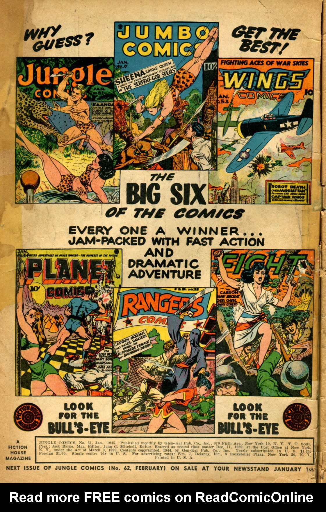 Read online Jungle Comics comic -  Issue #61 - 2