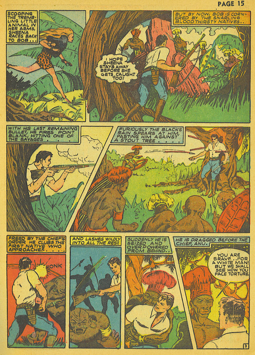 Read online Sheena, Queen of the Jungle (1942) comic -  Issue #1 - 16