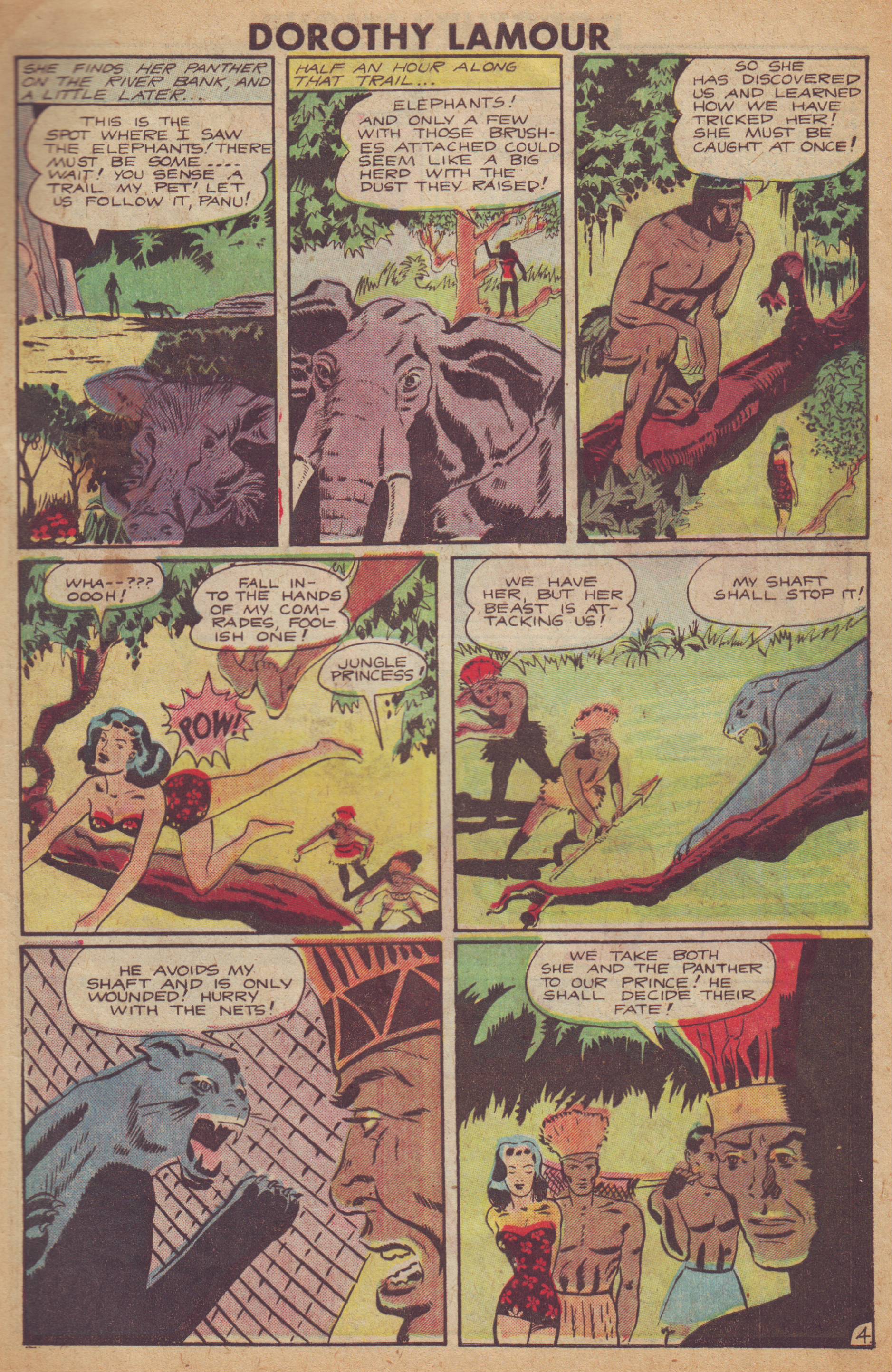 Read online Dorothy Lamour Jungle Princess comic -  Issue #3 - 5