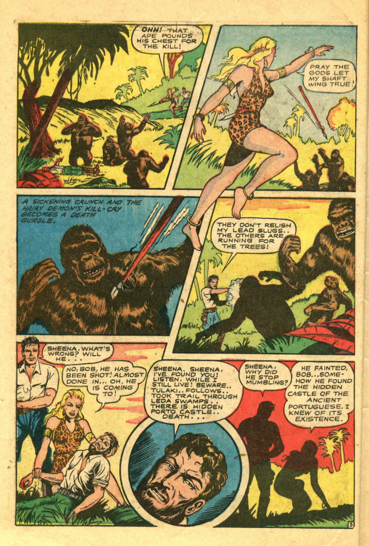 Read online Sheena, Queen of the Jungle (1942) comic -  Issue #6 - 42