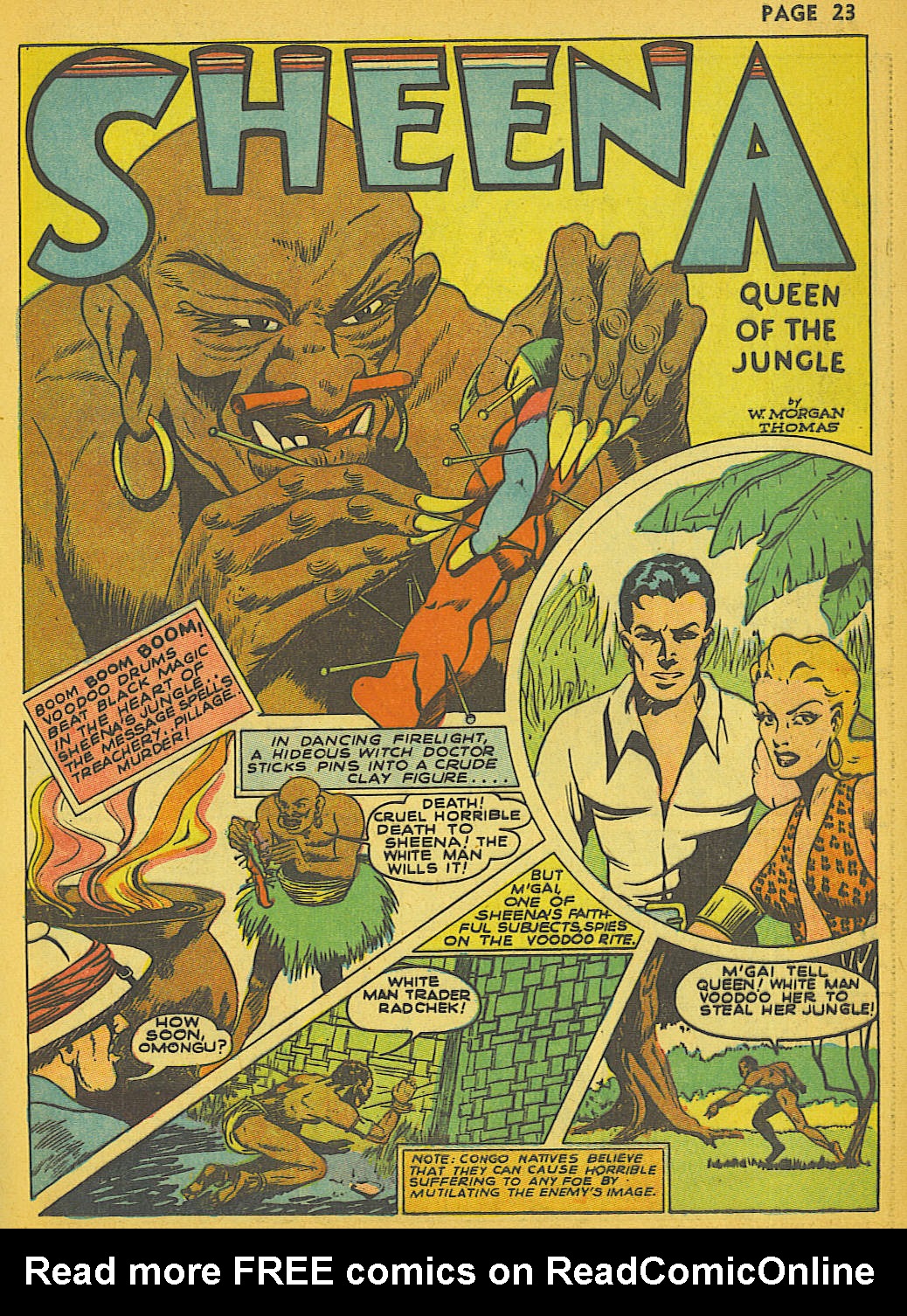 Read online Sheena, Queen of the Jungle (1942) comic -  Issue #1 - 23