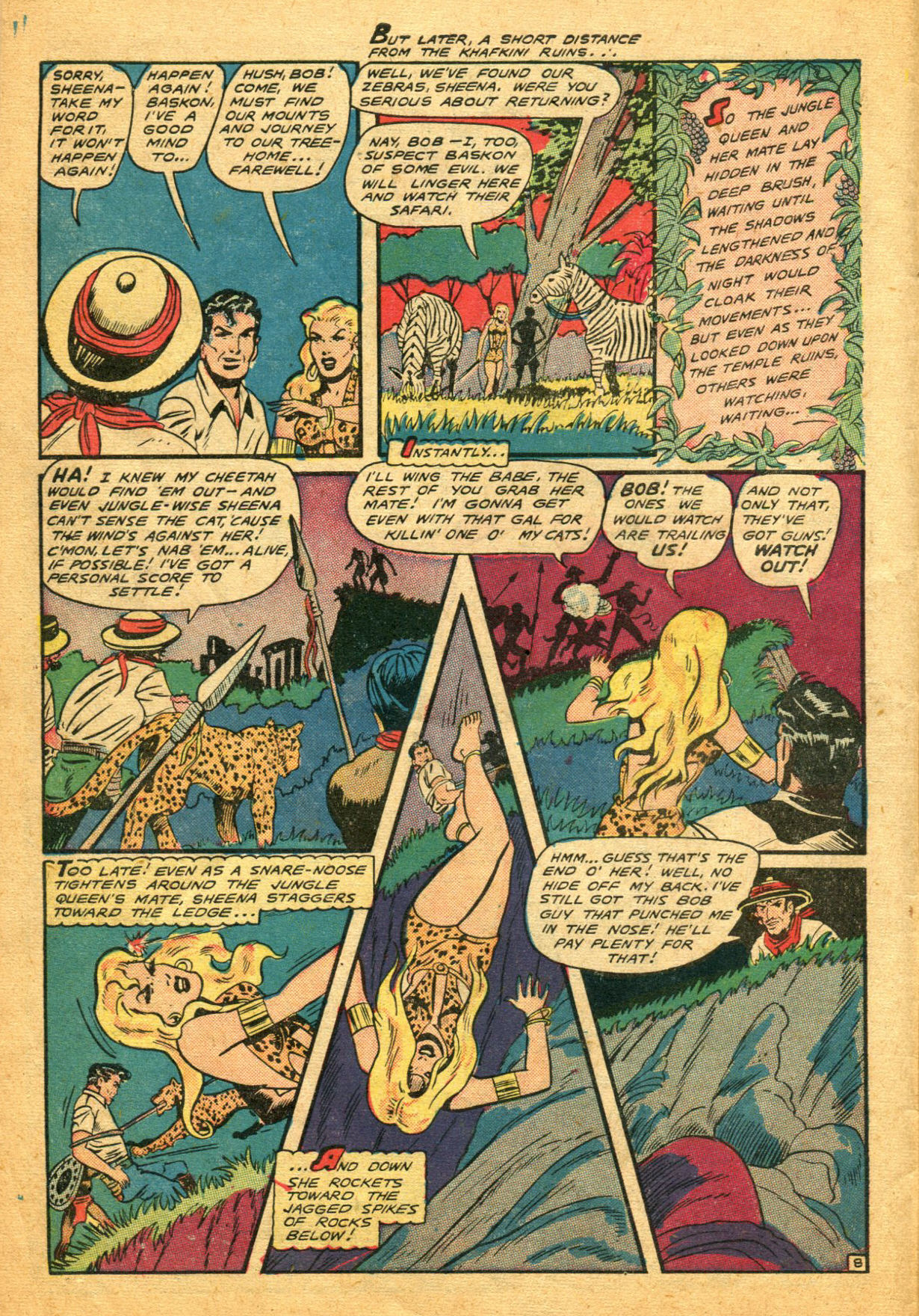 Read online Sheena, Queen of the Jungle (1942) comic -  Issue #5 - 10