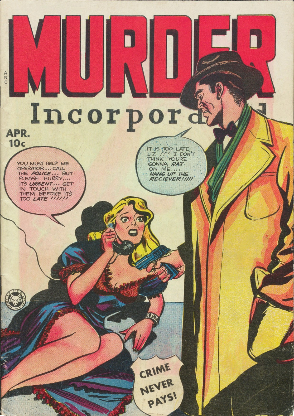 Read online Murder Incorporated (1948) comic -  Issue #9a - 1