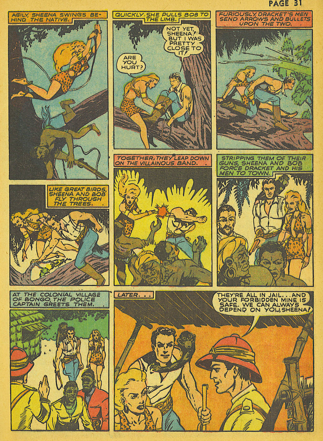 Read online Sheena, Queen of the Jungle (1942) comic -  Issue #1 - 31