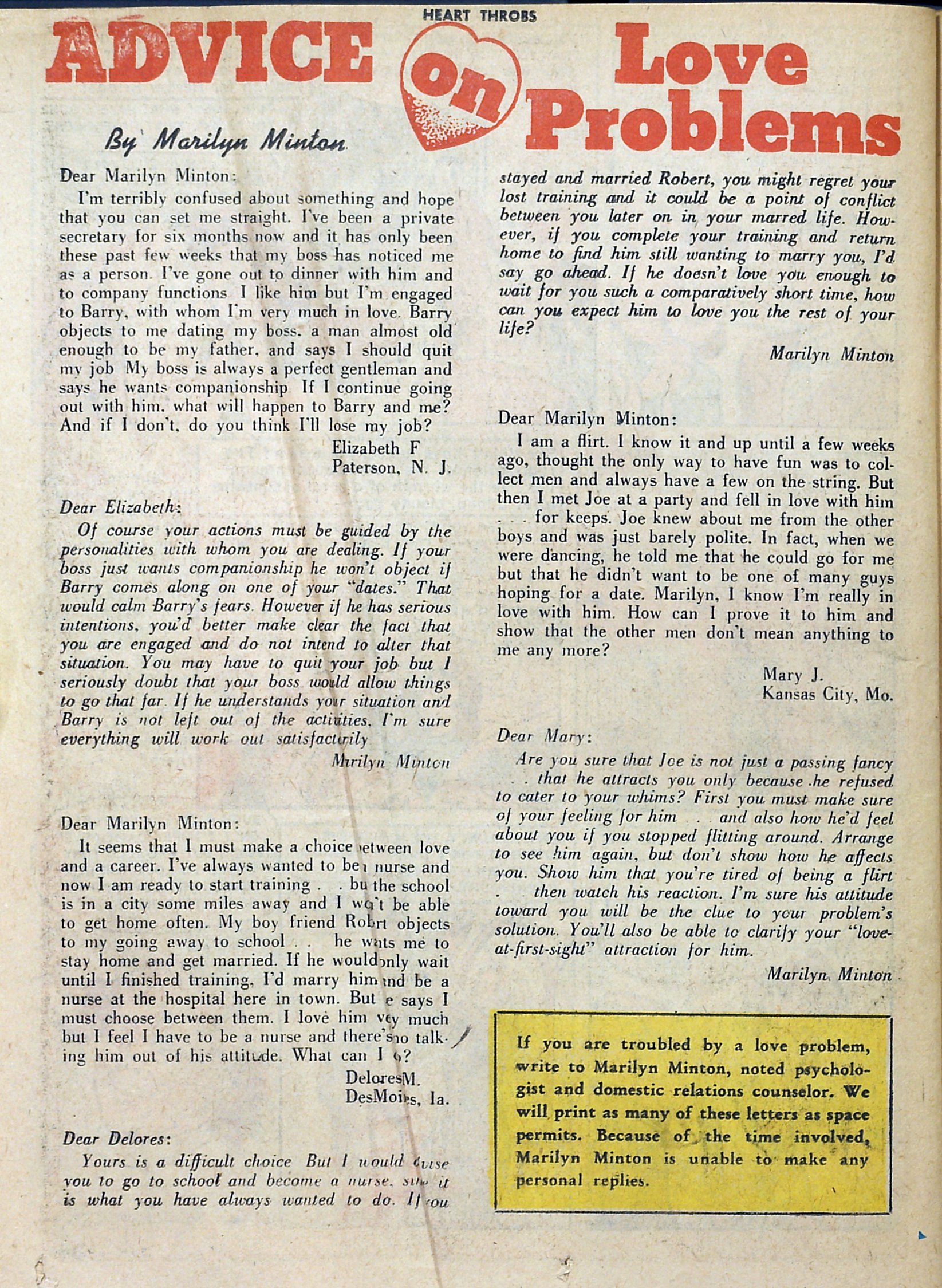 Read online Heart Throbs comic -  Issue #5 - 26
