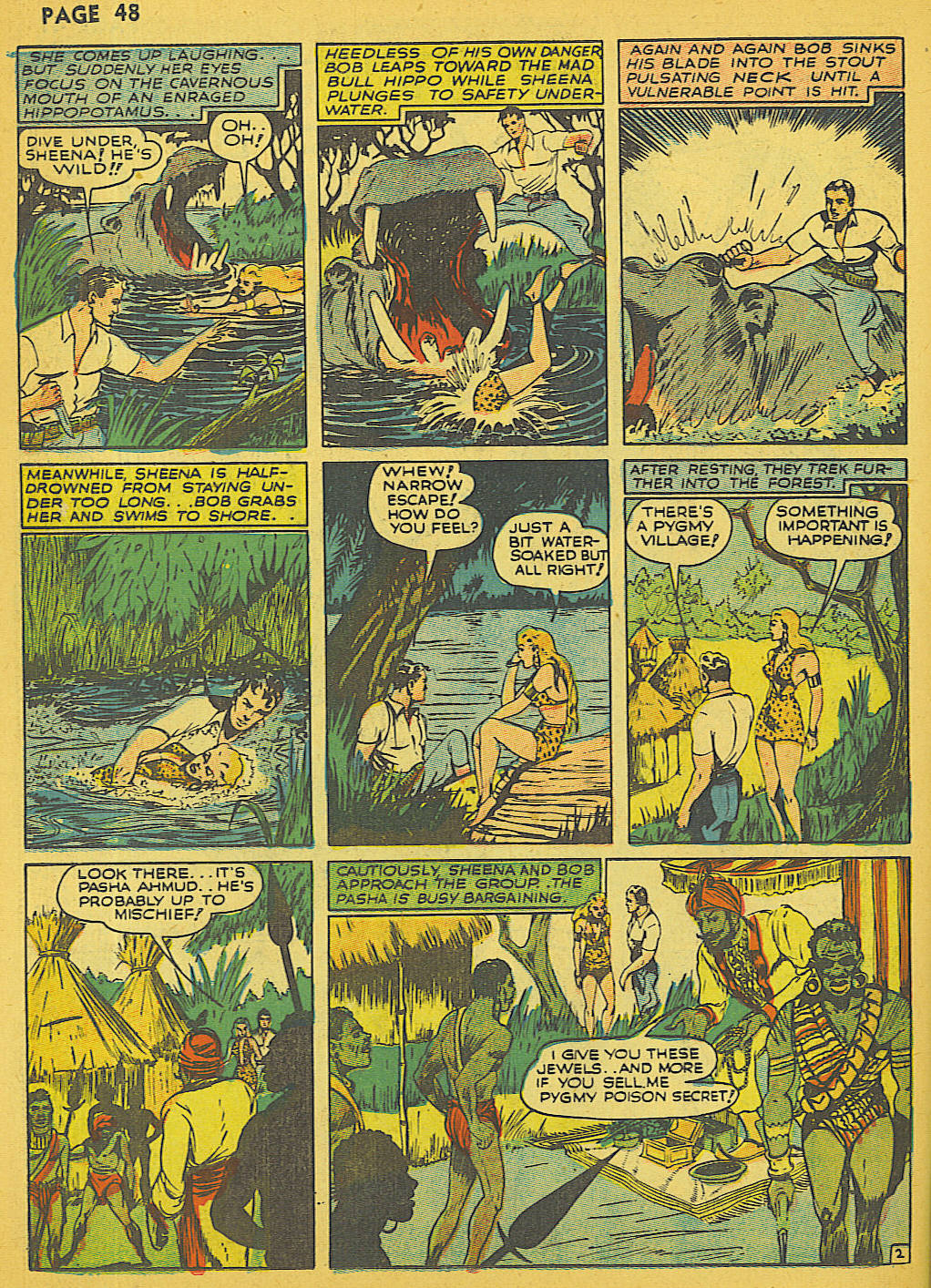 Read online Sheena, Queen of the Jungle (1942) comic -  Issue #1 - 47