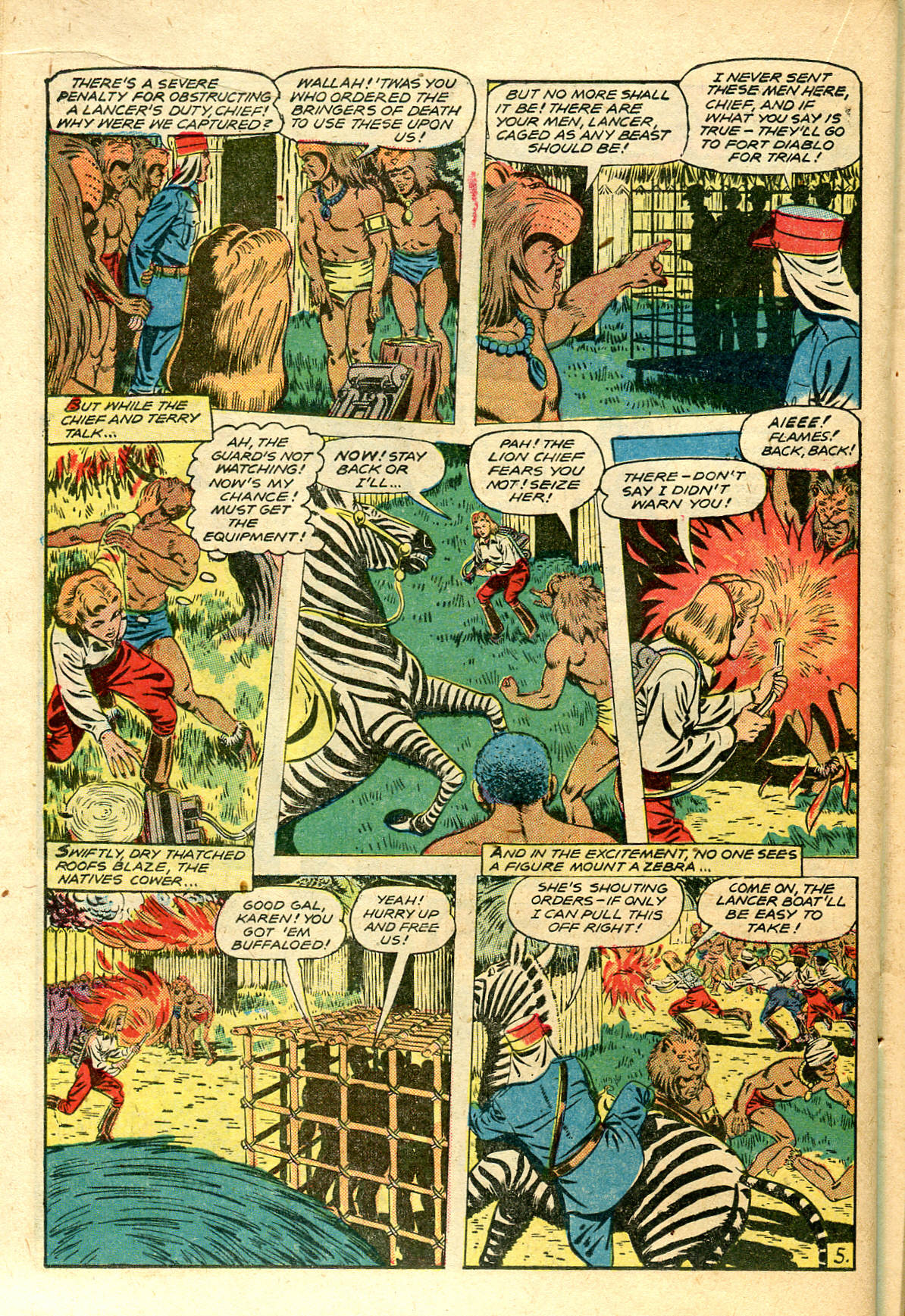Read online Jungle Comics comic -  Issue #111 - 34