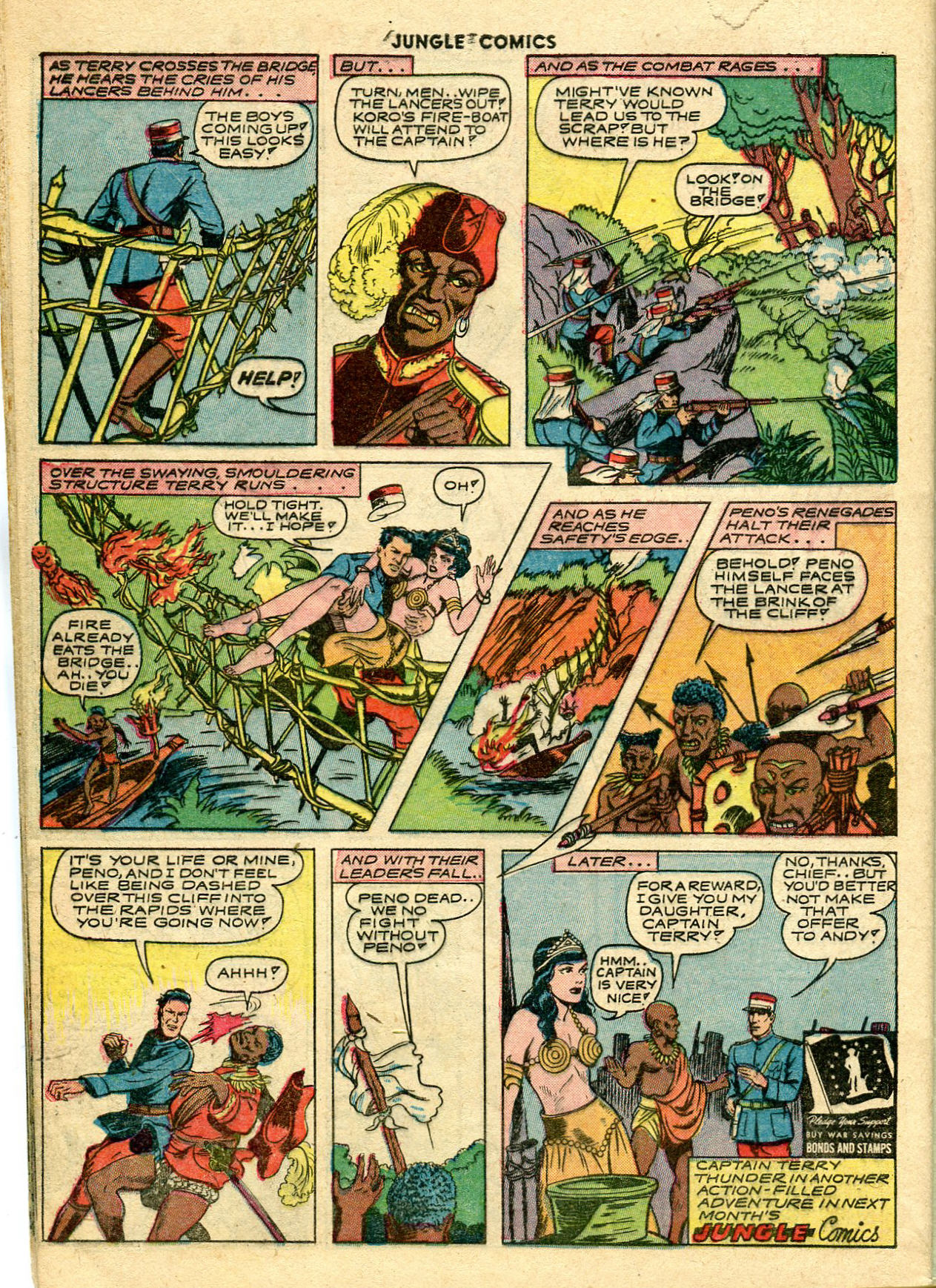 Read online Jungle Comics comic -  Issue #45 - 48