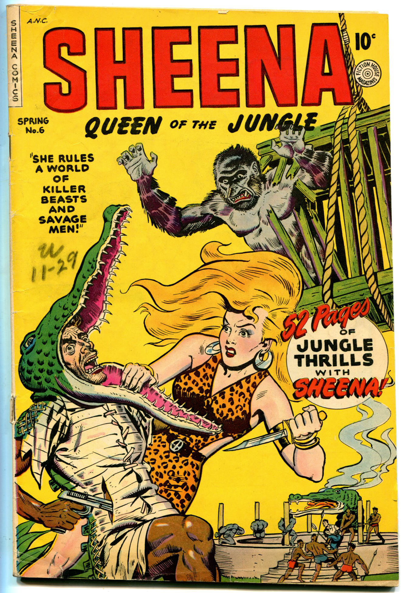 Read online Sheena, Queen of the Jungle (1942) comic -  Issue #6 - 1
