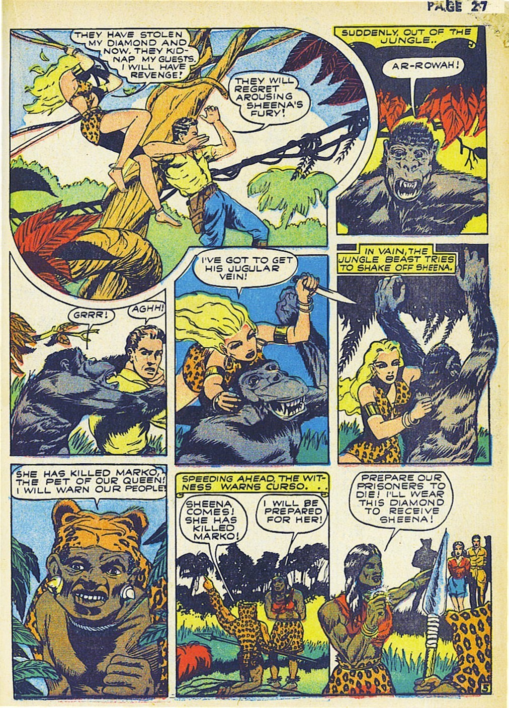 Read online Sheena, Queen of the Jungle (1942) comic -  Issue #2 - 29