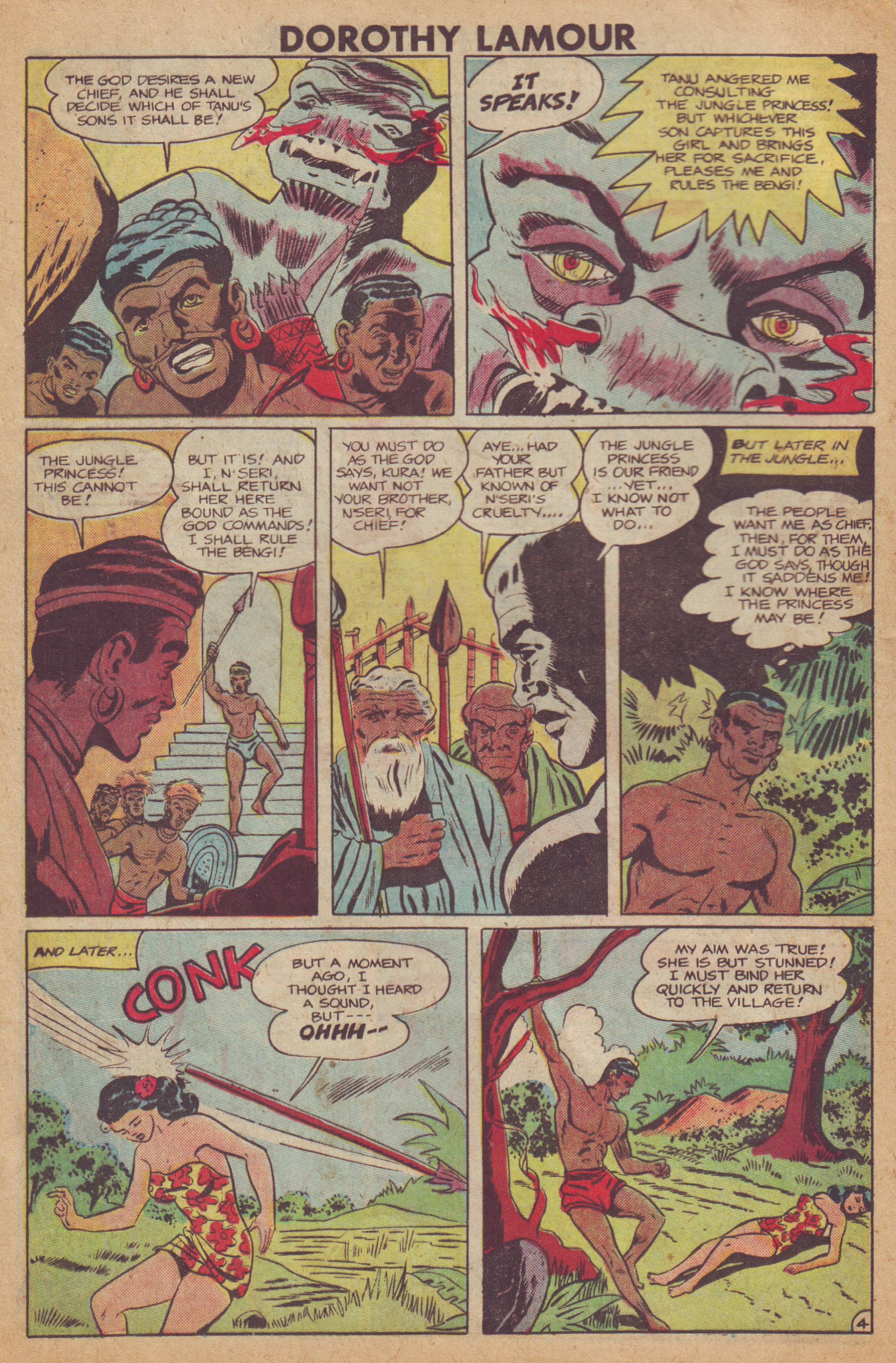 Read online Dorothy Lamour Jungle Princess comic -  Issue #3 - 16