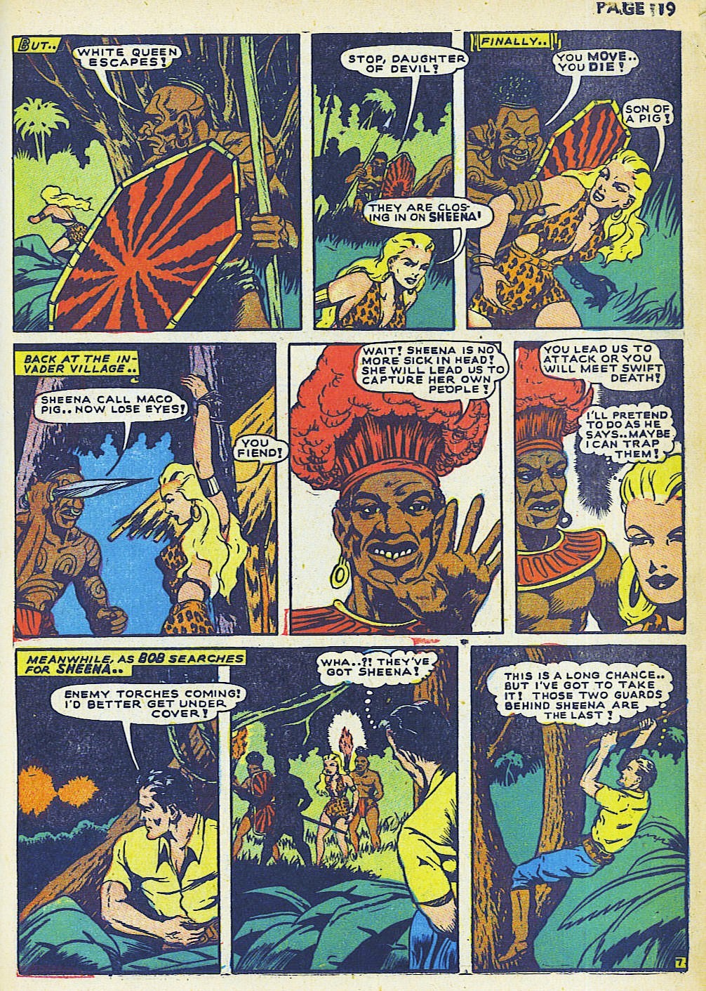 Read online Sheena, Queen of the Jungle (1942) comic -  Issue #2 - 21