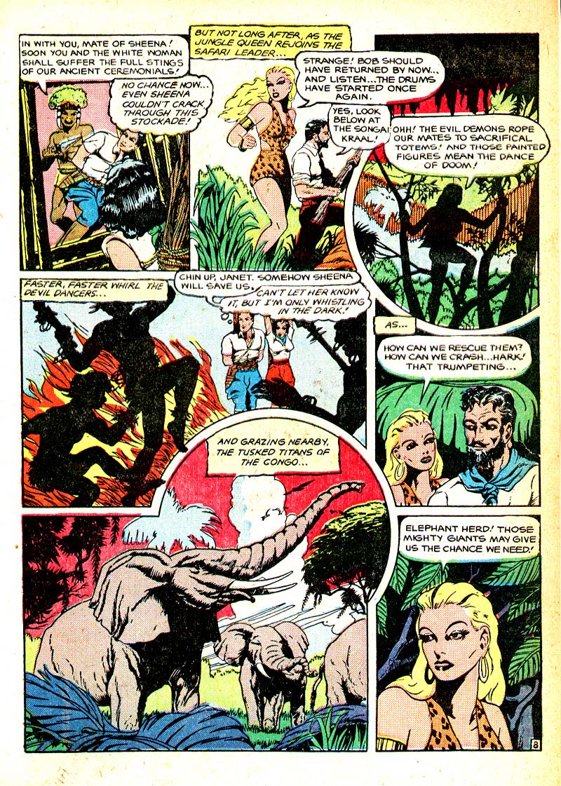 Read online Sheena, Queen of the Jungle (1942) comic -  Issue #8 - 32