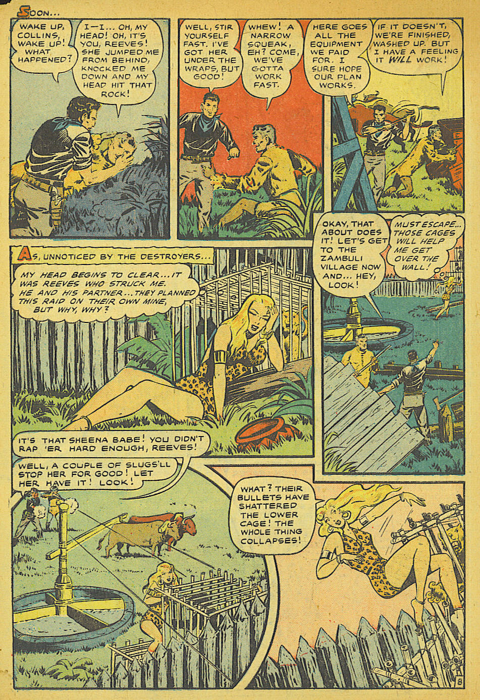 Read online Sheena, Queen of the Jungle (1942) comic -  Issue #10 - 10