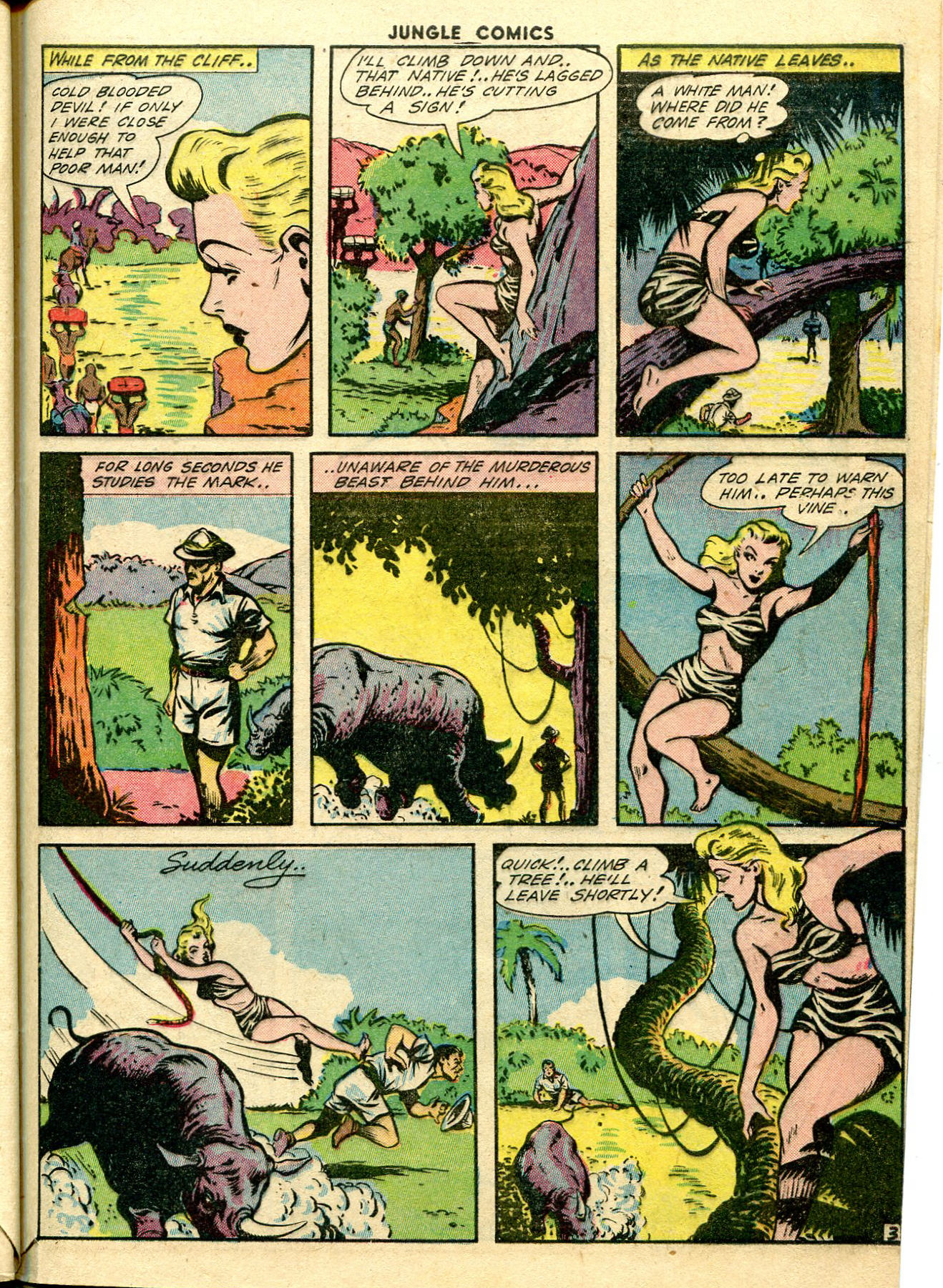 Read online Jungle Comics comic -  Issue #45 - 51