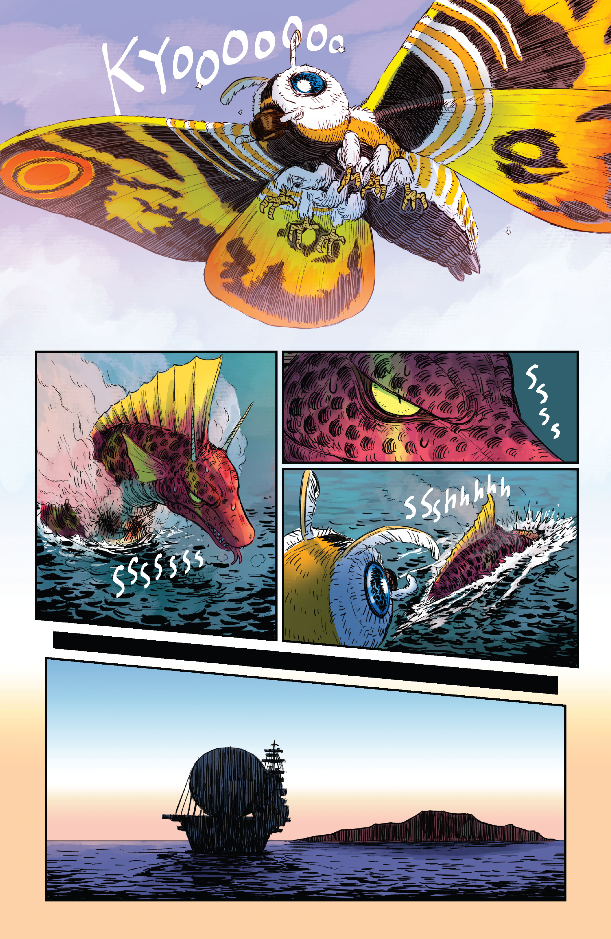 Read online Godzilla Rivals: Mothra Vs. Titanosaurus comic -  Issue # Full - 37