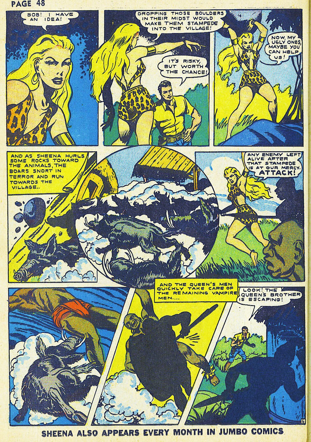 Read online Sheena, Queen of the Jungle (1942) comic -  Issue #2 - 50