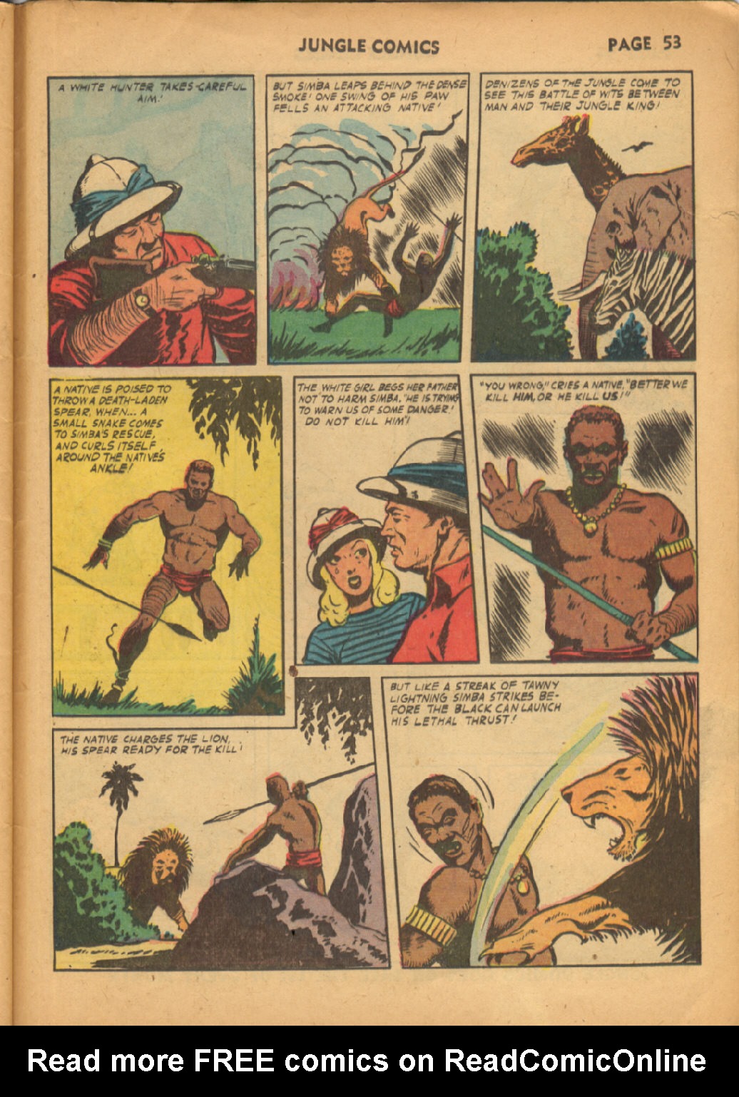 Read online Jungle Comics comic -  Issue #38 - 54