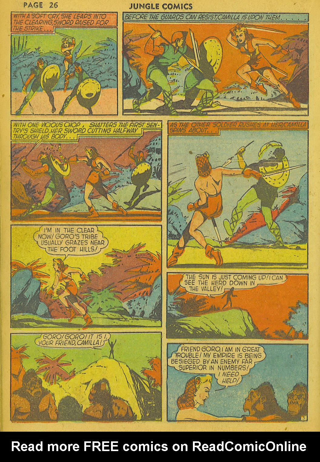 Read online Jungle Comics comic -  Issue #8 - 28