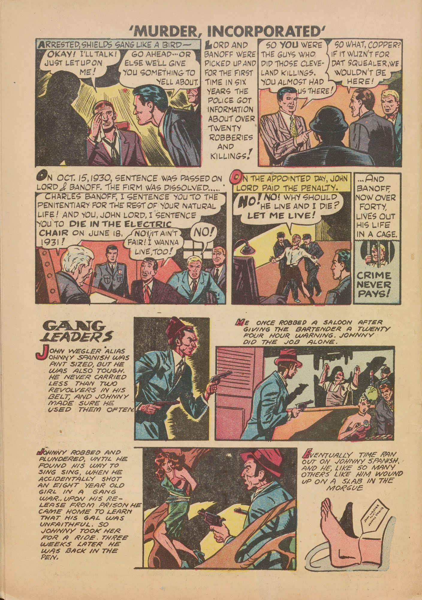 Read online Murder Incorporated (1948) comic -  Issue #3 - 22