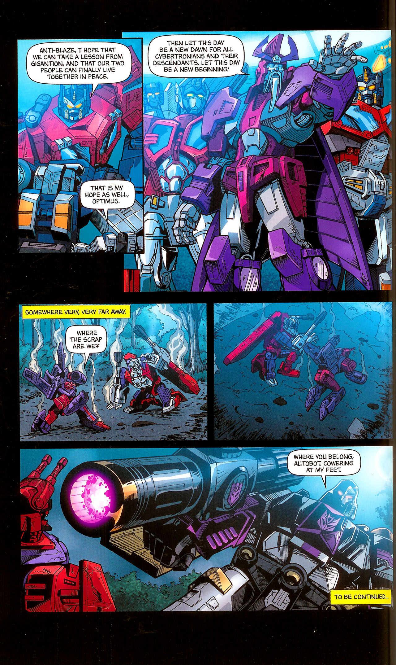 Read online Transformers: Cybertron: Balancing Act comic -  Issue # TPB - 76