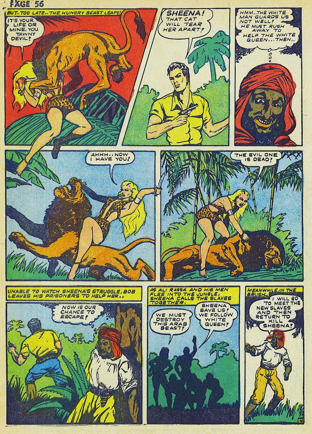 Read online Sheena, Queen of the Jungle (1942) comic -  Issue #2 - 58