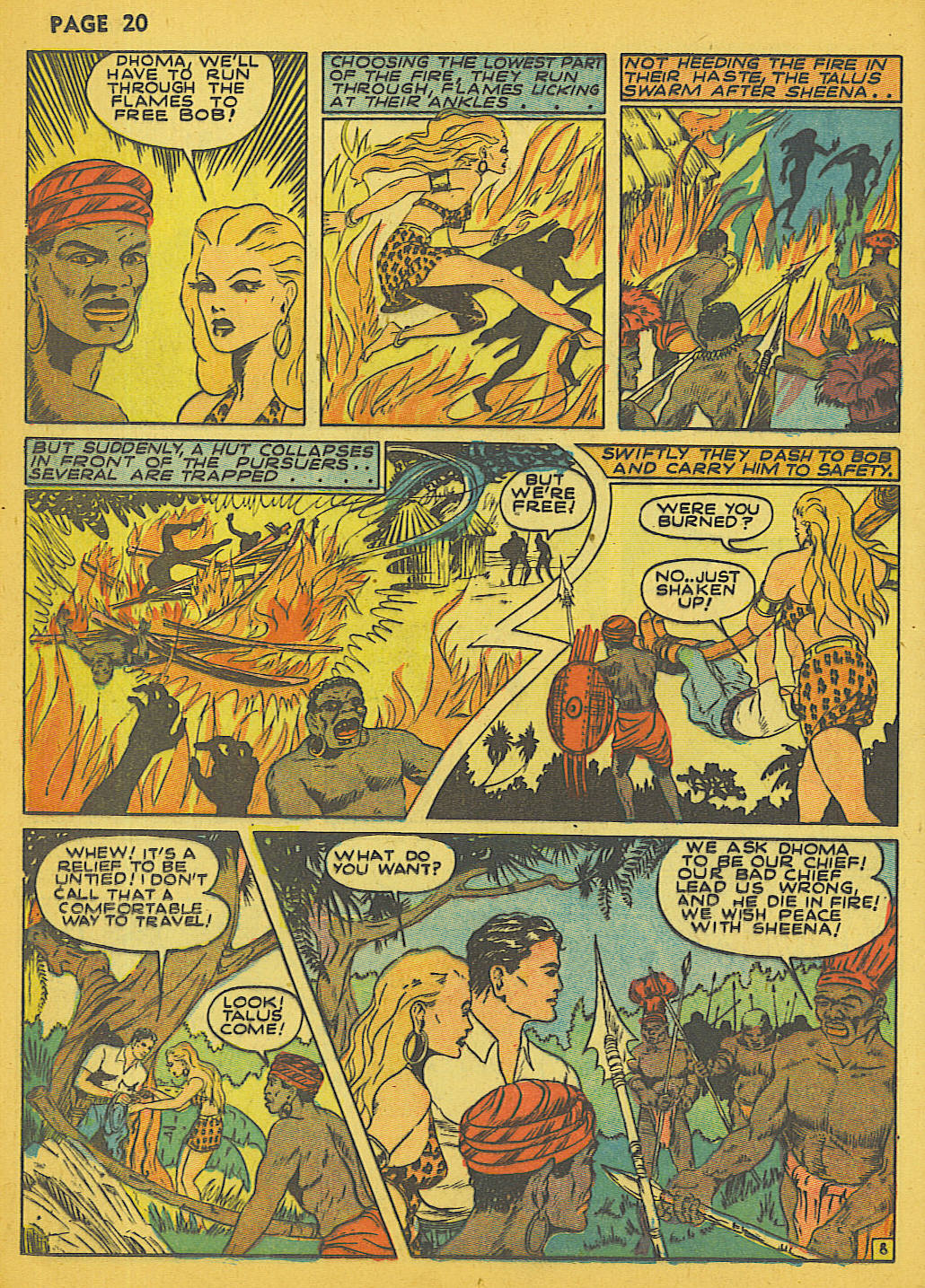 Read online Sheena, Queen of the Jungle (1942) comic -  Issue #1 - 21