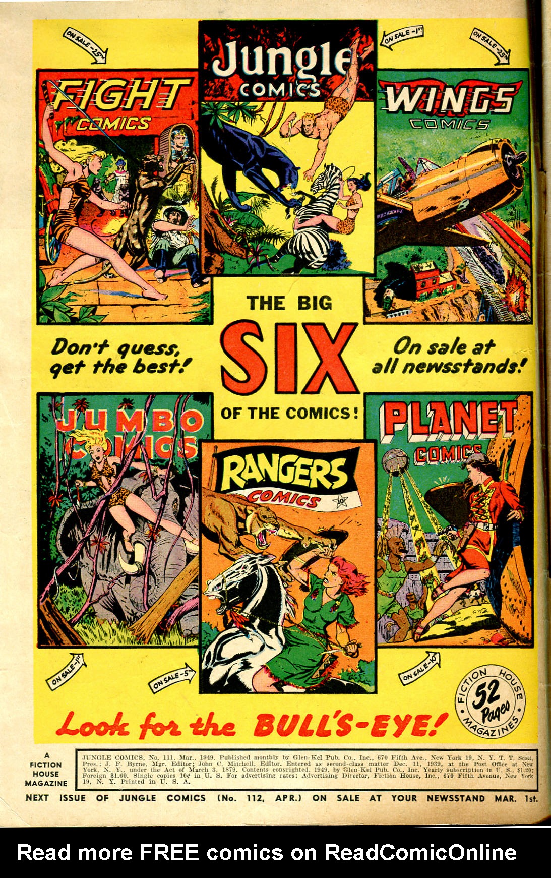 Read online Jungle Comics comic -  Issue #111 - 2